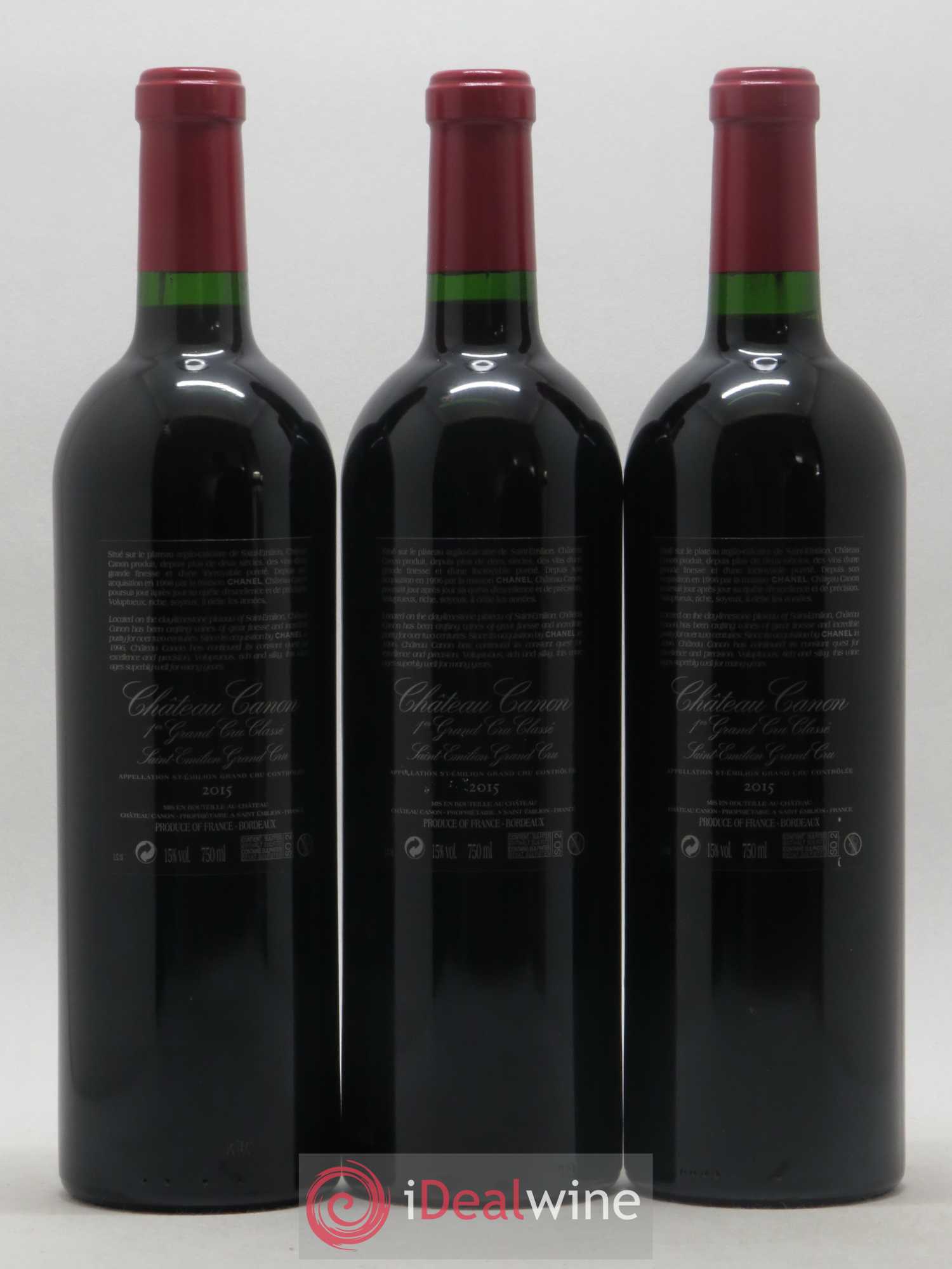 Château Canon 1er Grand Cru Classé B 2015 - Lot de 12 bouteilles - 4