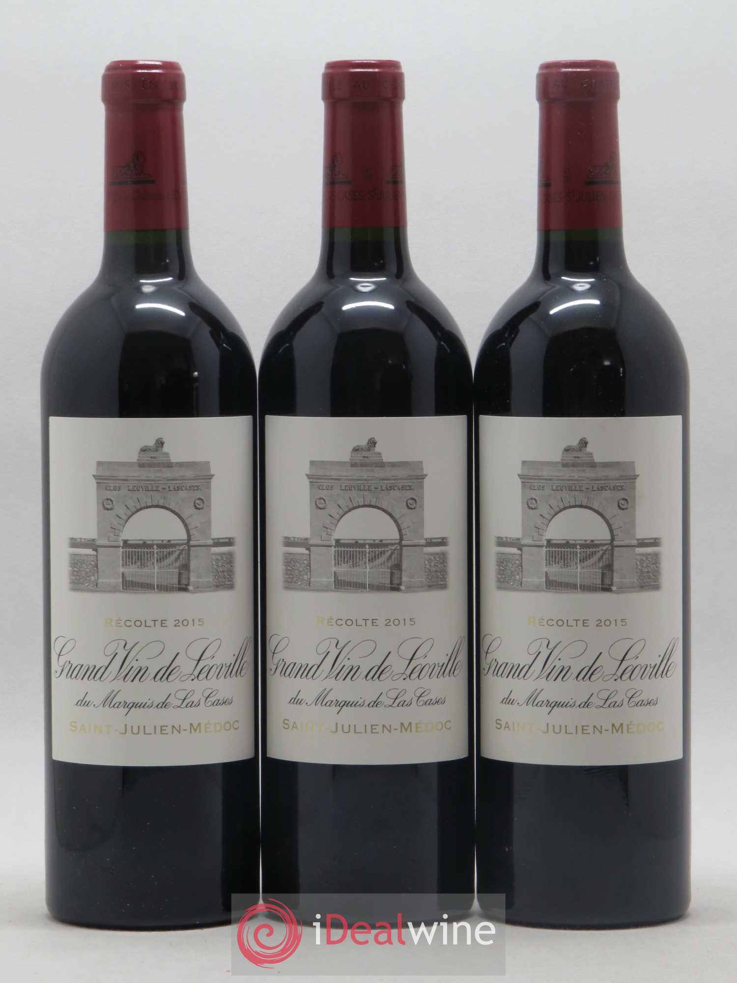 Château Léoville Las Cases 2ème Grand Cru Classé 2015 - Lot de 3 bouteilles - 0