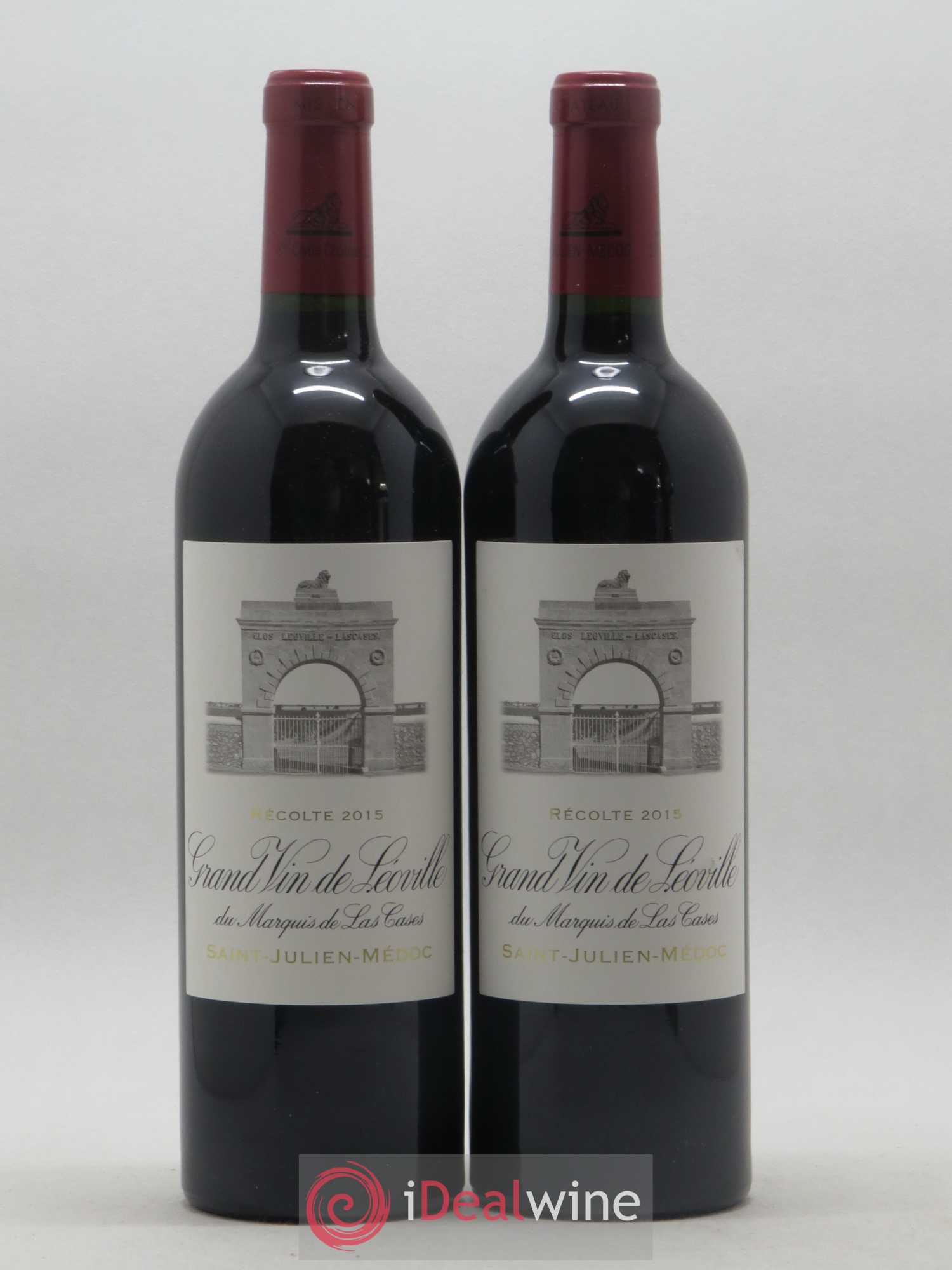 Château Léoville Las Cases 2ème Grand Cru Classé 2015 - Lot de 2 bouteilles - 0