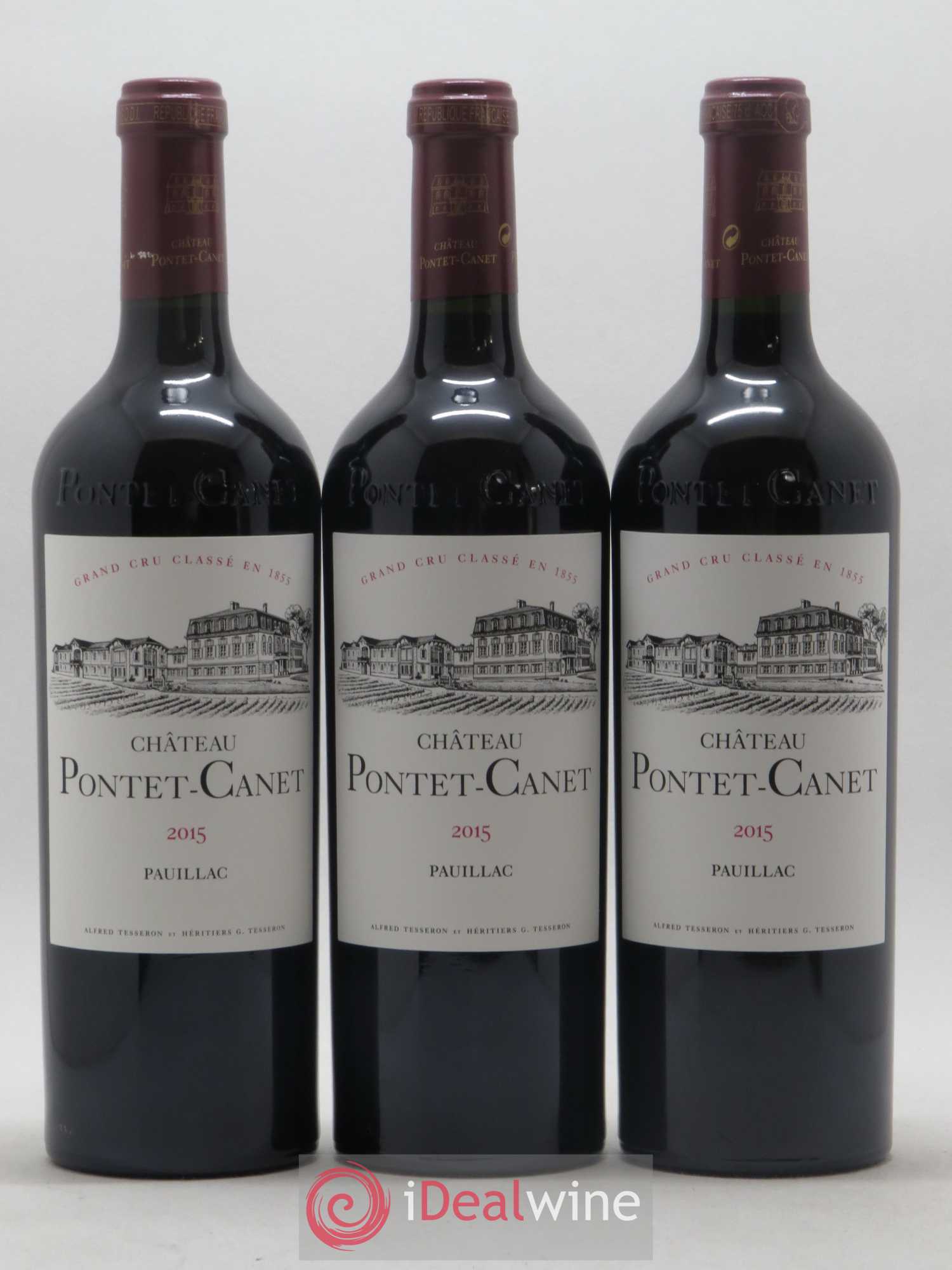 Château Pontet Canet 5ème Grand Cru Classé 2015 - Lot de 12 bouteilles - 1