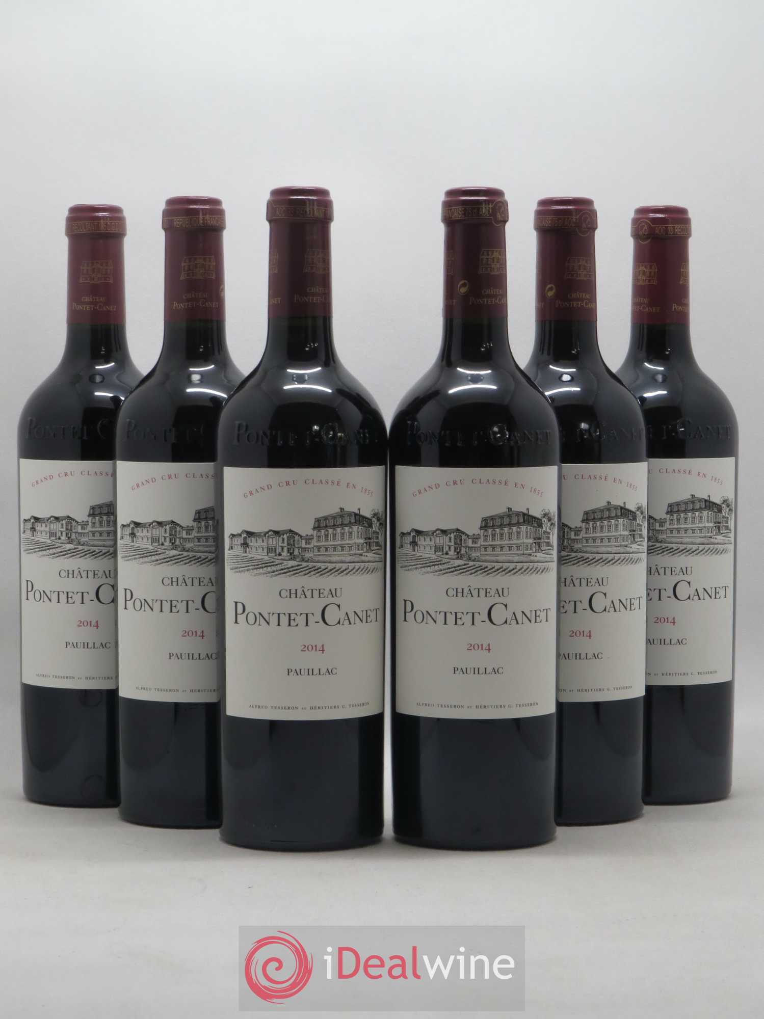 Château Pontet Canet 5ème Grand Cru Classé 2014 - Lot de 6 bouteilles - 0