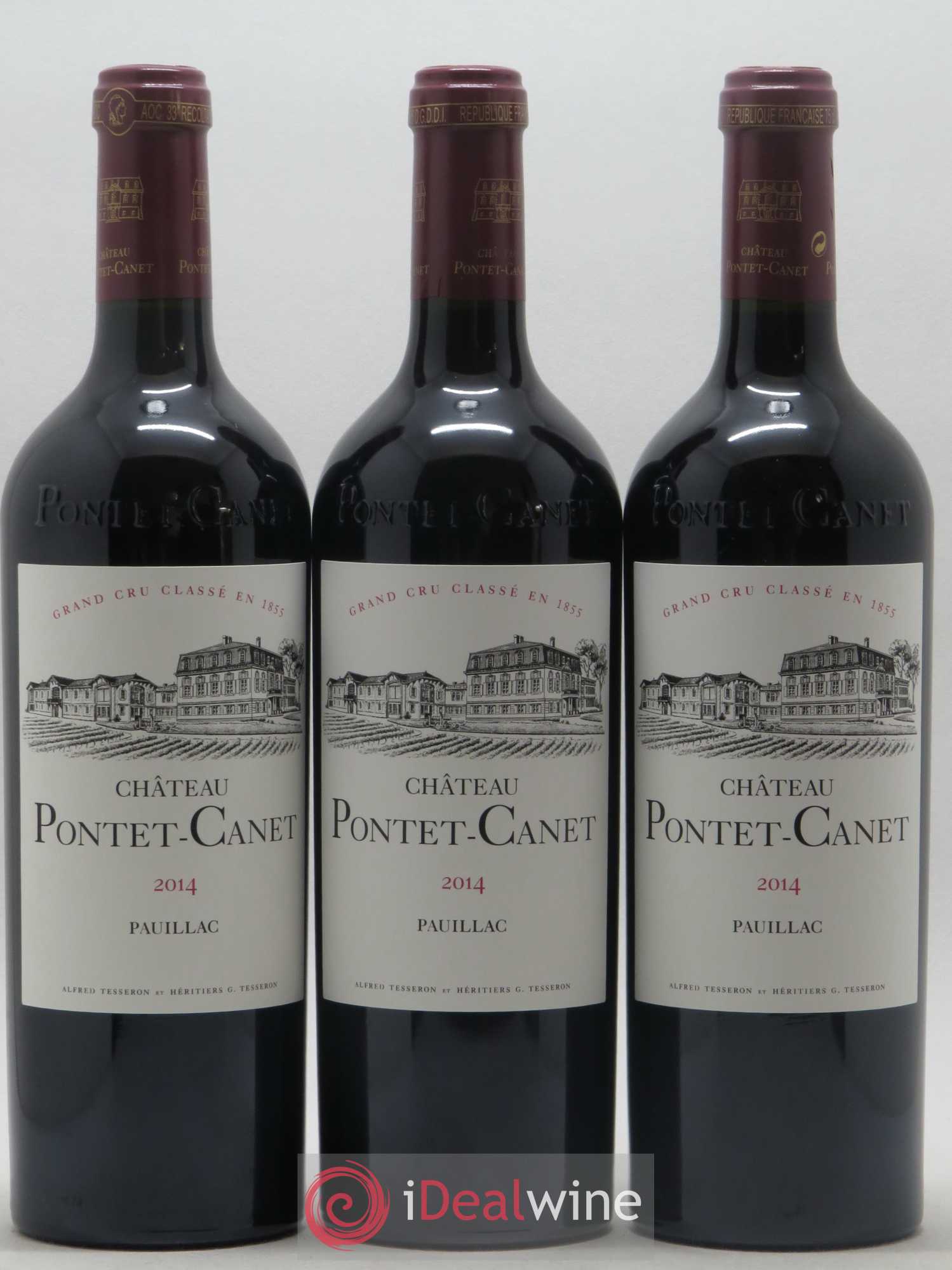 Château Pontet Canet 5ème Grand Cru Classé 2014 - Lot de 6 bouteilles - 1