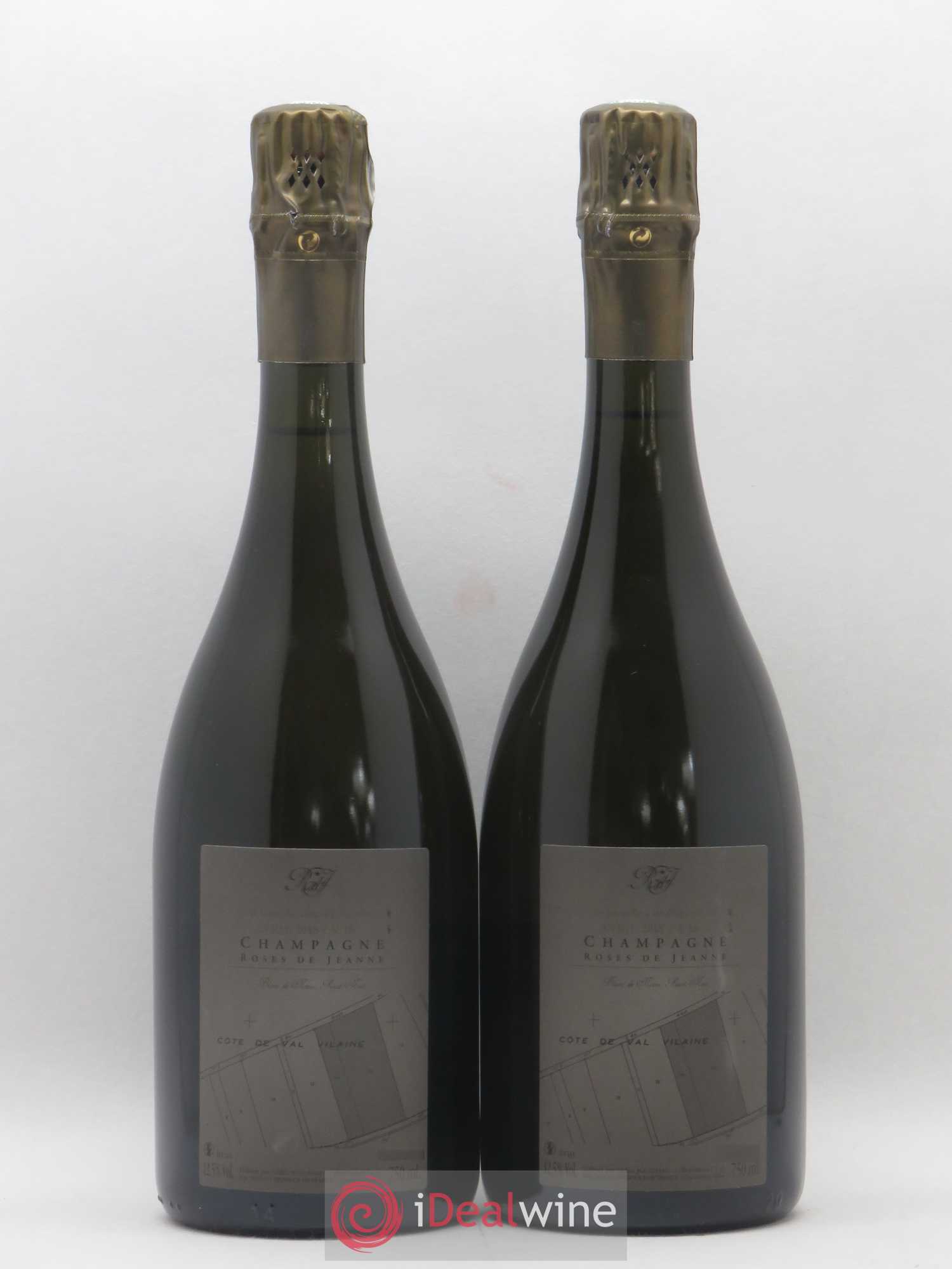 Roses de Jeanne Côte de Val Vilaine Blanc de Noirs Cédric Bouchard Blanc de Noirs  Brut 2016 - Posten von 2 Flaschen - 1
