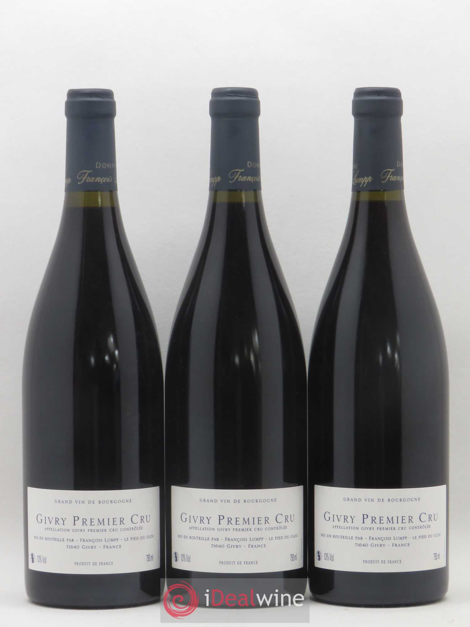 Givry 1er Cru A Vigne Rouge François Lumpp (Domaine) 2015 - Lot de 3 bouteilles - 1