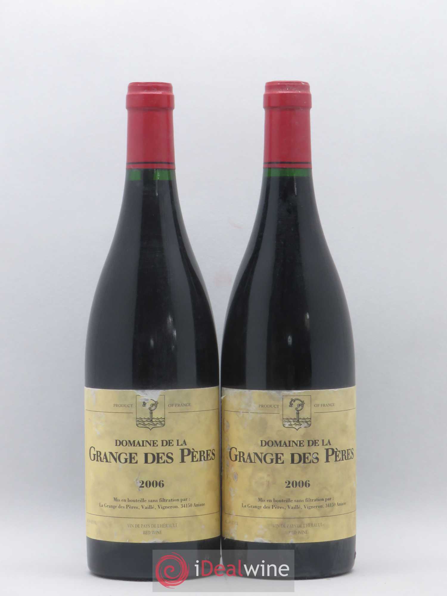 Pays d'Hérault Grange des Pères Laurent Vaillé 2006 - Lot de 2 bouteilles - 0