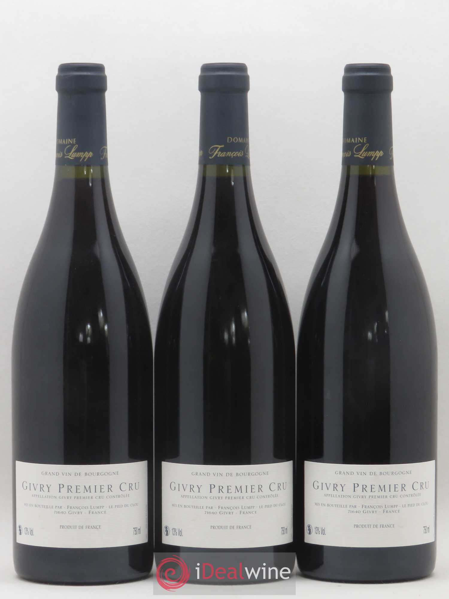 Givry 1er Cru Clos Jus François Lumpp (Domaine) 2014 - Lot de 3 bouteilles - 1