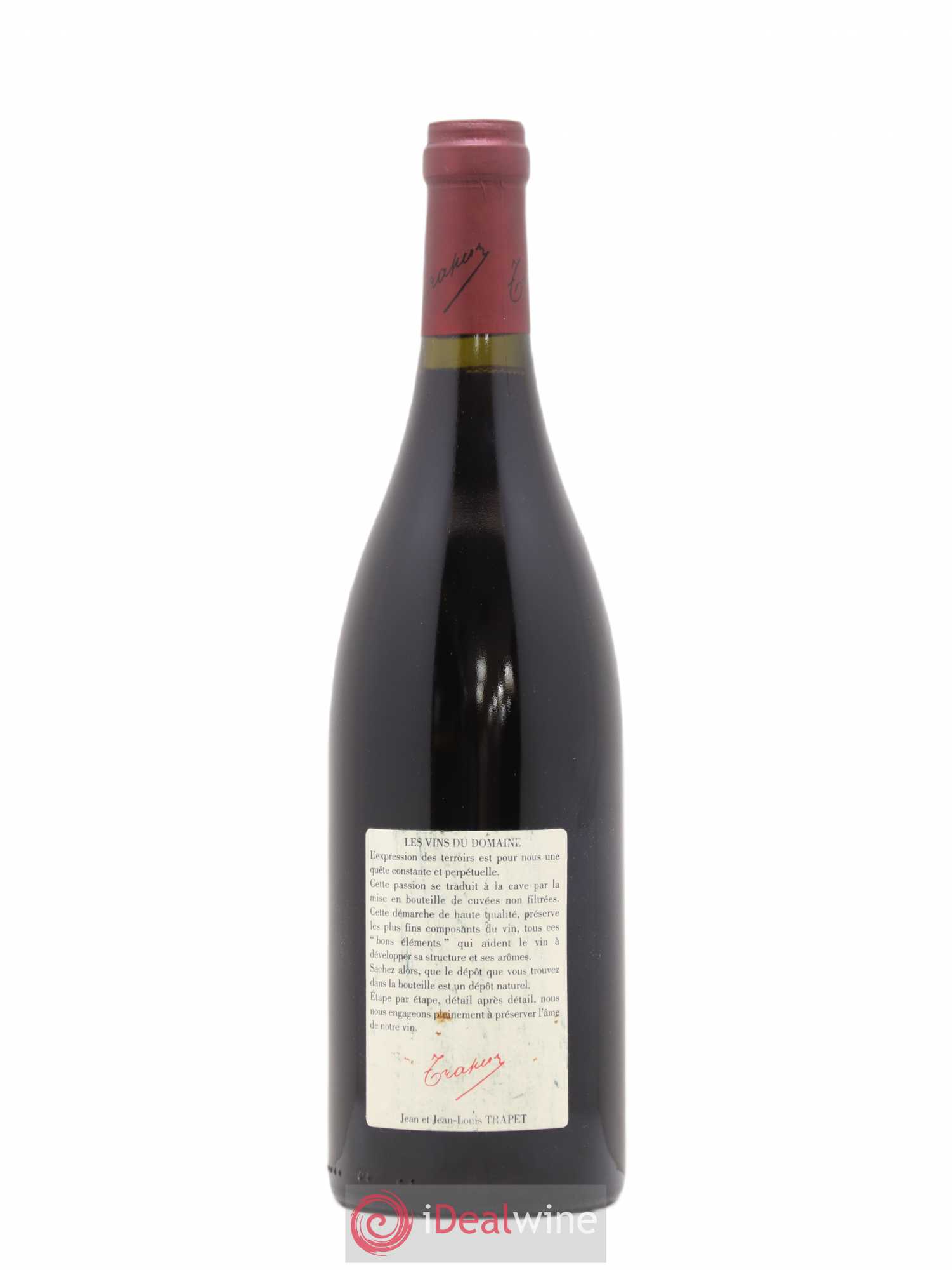 Chambertin Grand Cru Domaine Trapet 2001 - Lot de 1 bouteille - 1