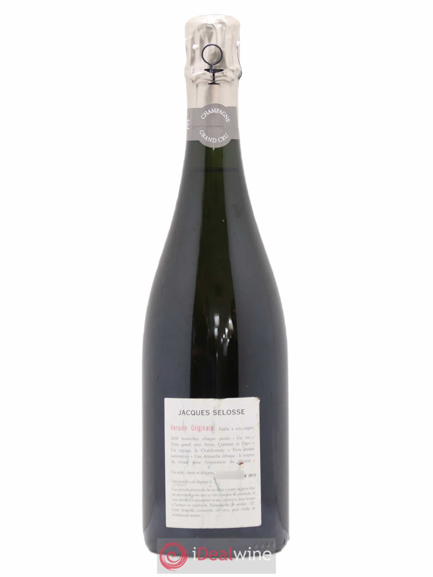 Version Originale Jacques Selosse - Posten von 1 Flasche - 1
