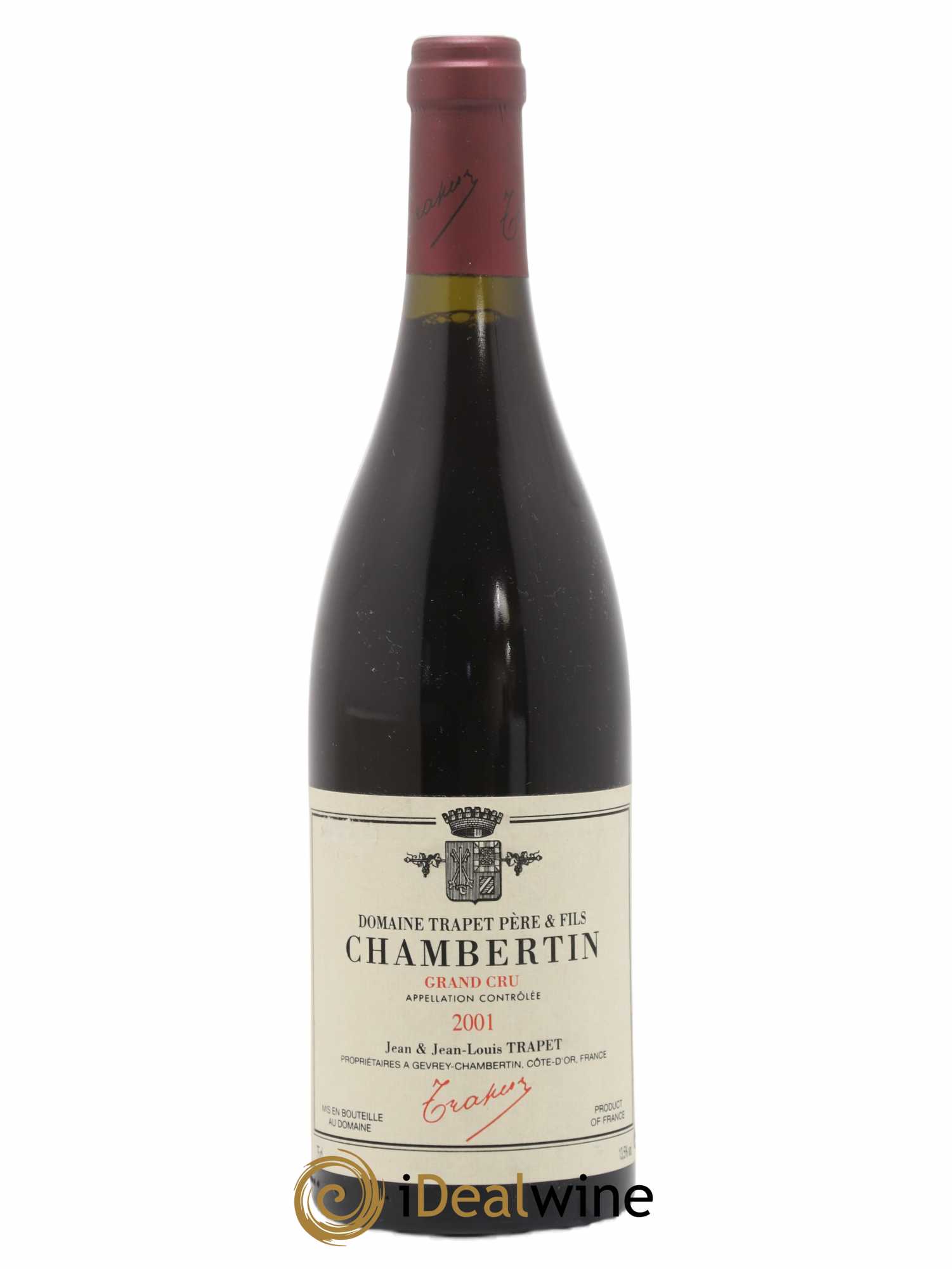 Chambertin Grand Cru Domaine Trapet 2001 - Lot de 1 bouteille - 0