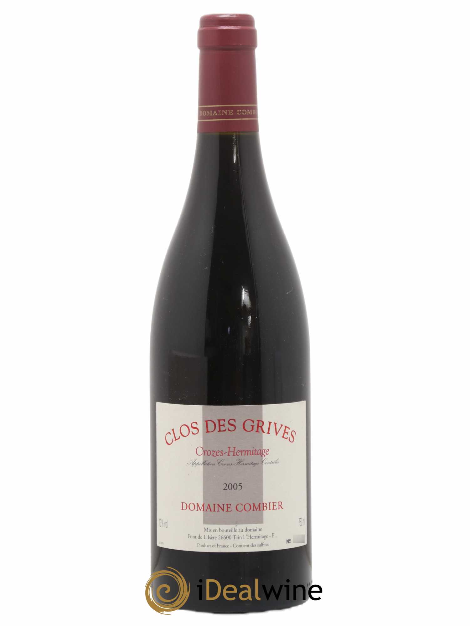 Crozes-Hermitage Clos des Grives Combier 2005 - Lot de 1 bouteille - 0