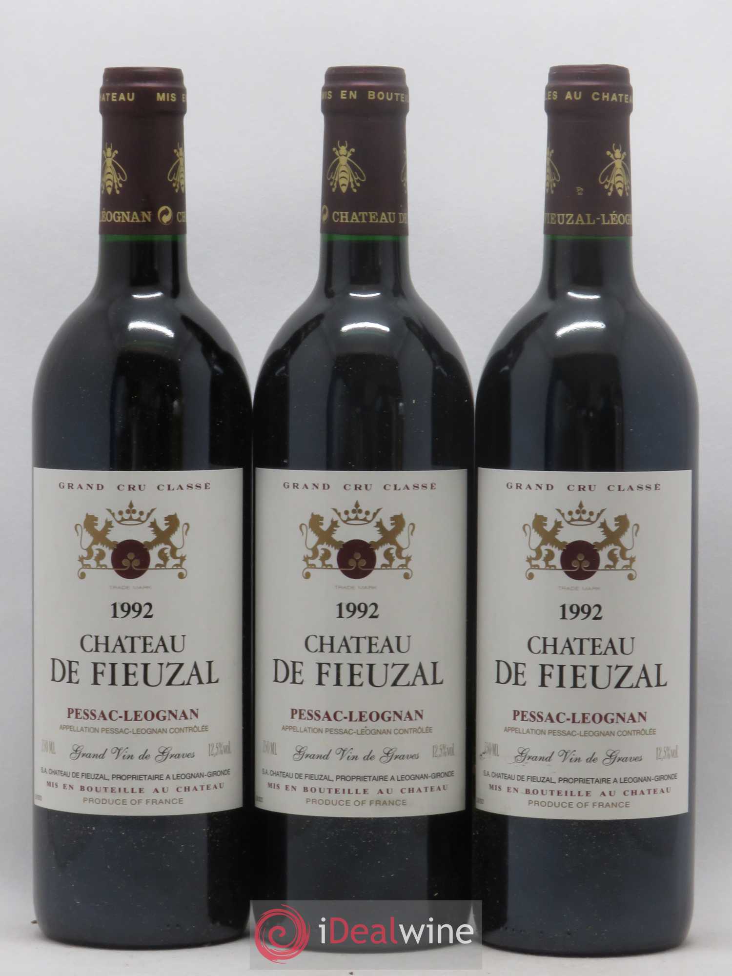 Château de Fieuzal Cru Classé de Graves 1992 - Lot de 6 bouteilles - 1