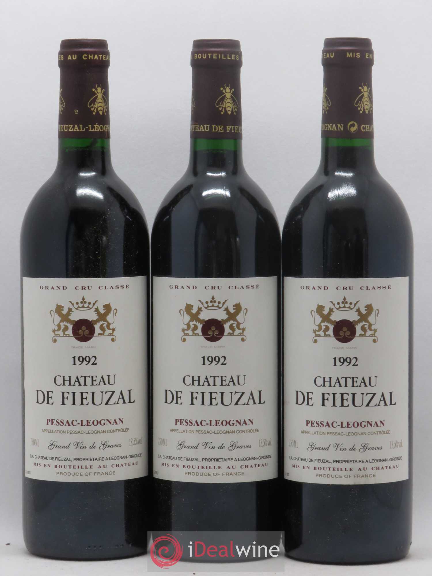 Château de Fieuzal Cru Classé de Graves 1992 - Lot de 6 bouteilles - 2