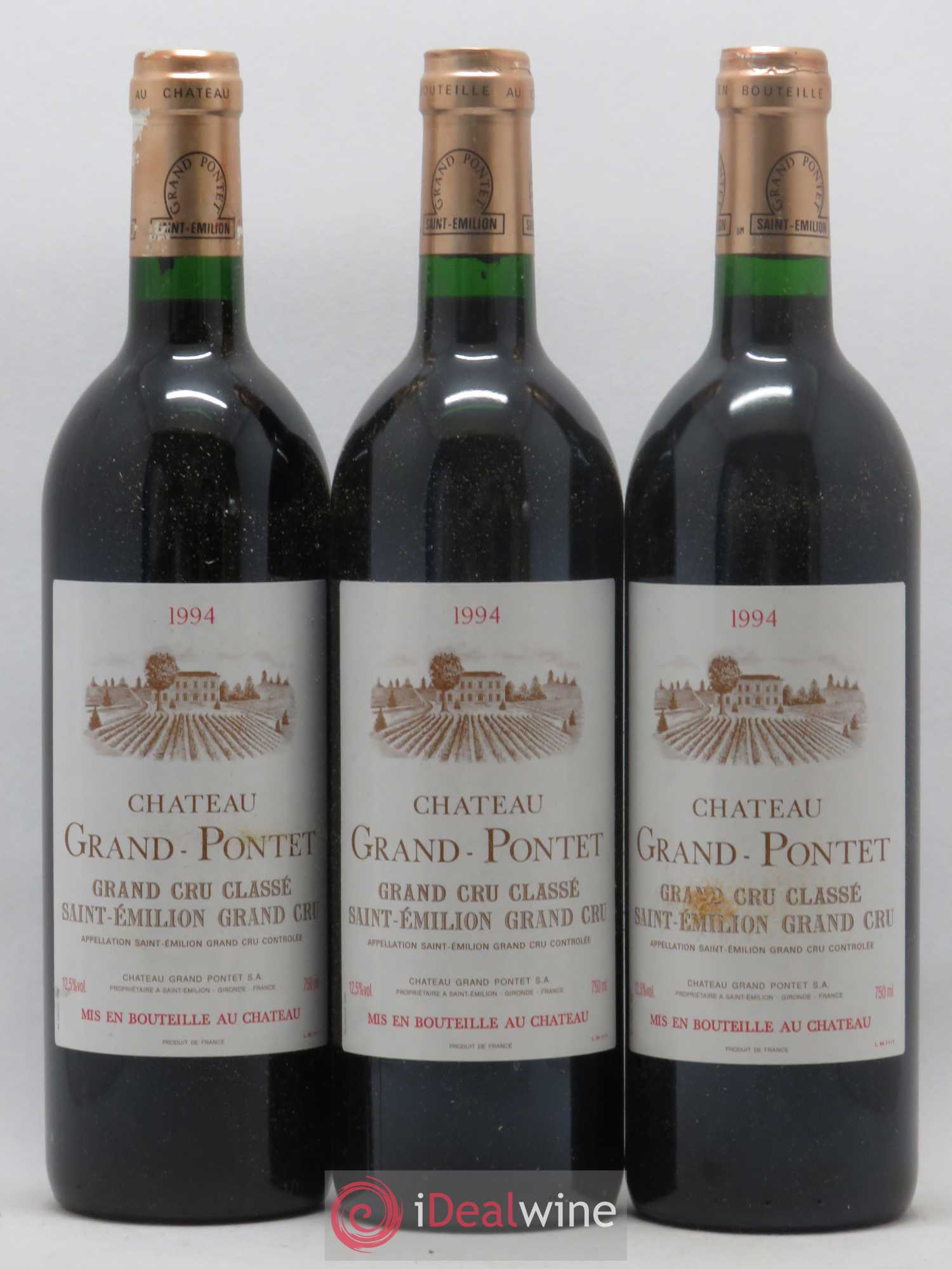 Château Grand Pontet Grand Cru Classé 1994 - Lot de 12 bouteilles - 1