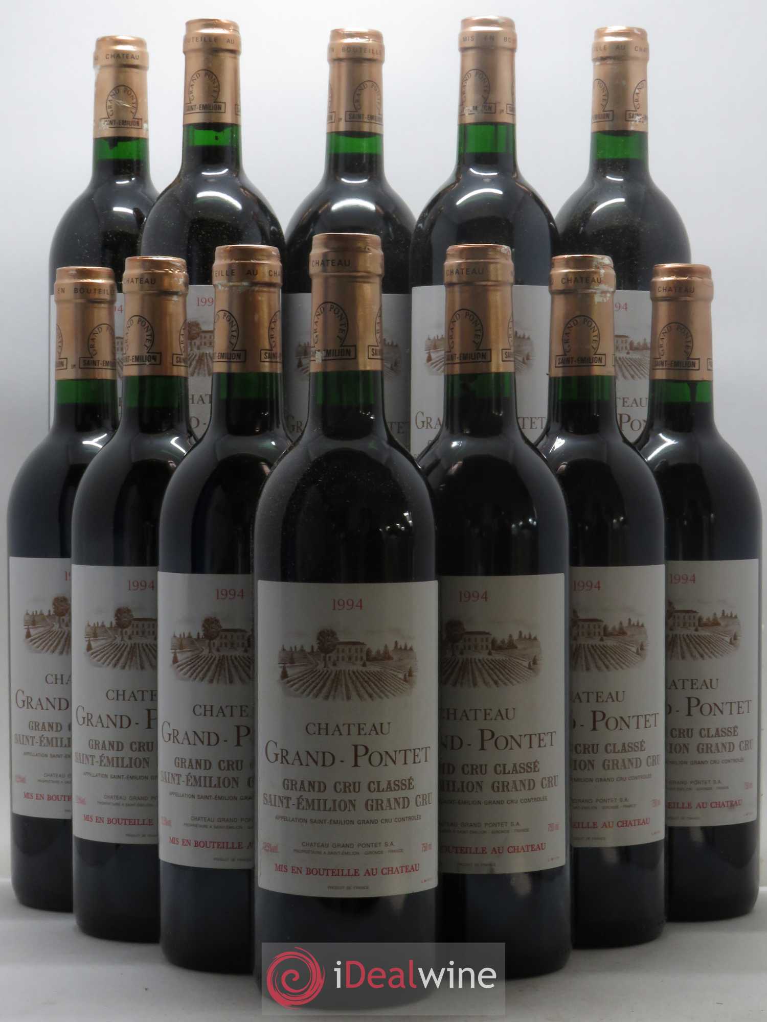 Château Grand Pontet Grand Cru Classé 1994 - Lot de 12 bouteilles - 0