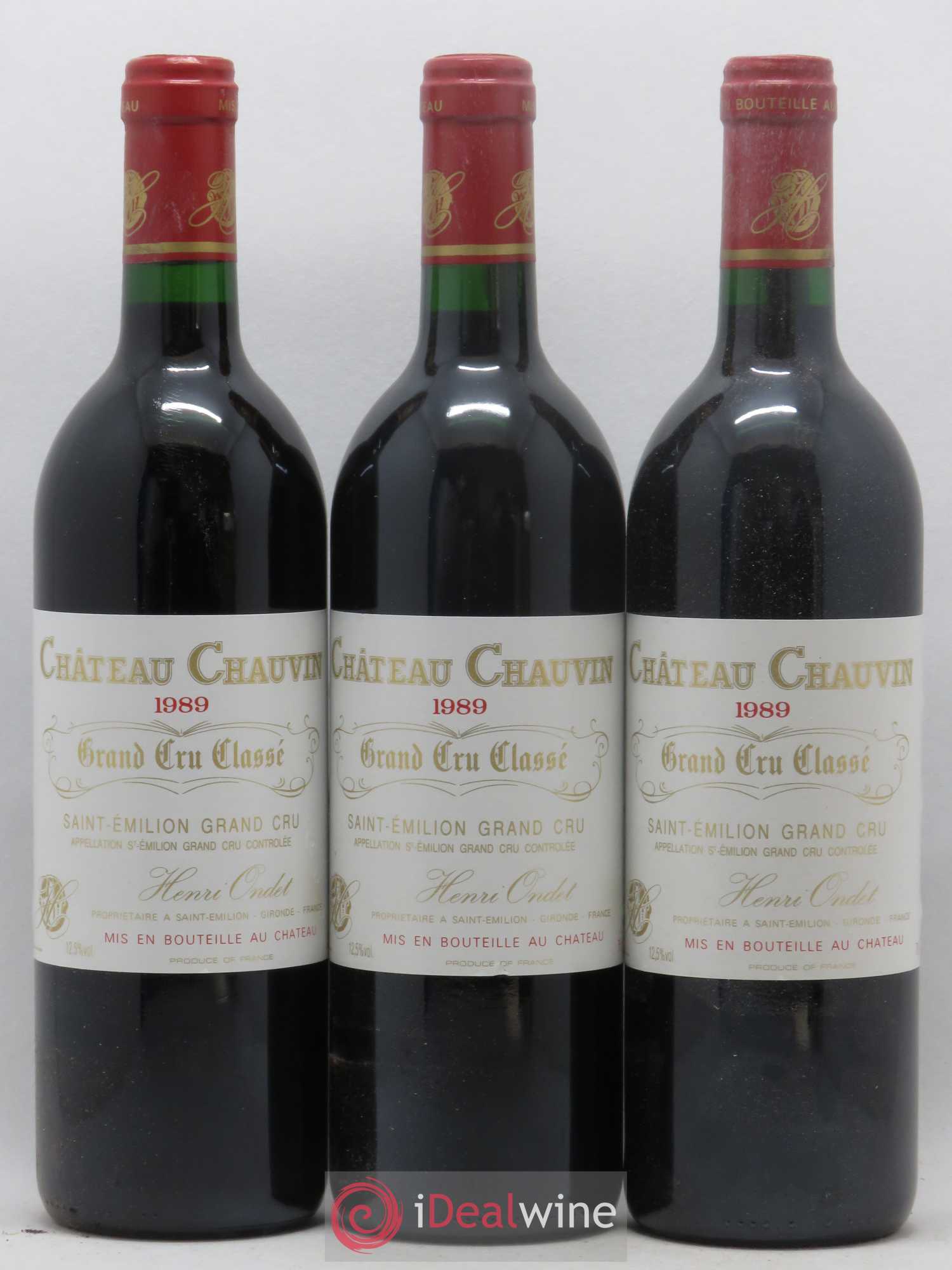 Château Chauvin Grand Cru Classé (sans prix de réserve) 1989 - Lot de 12 bouteilles - 4