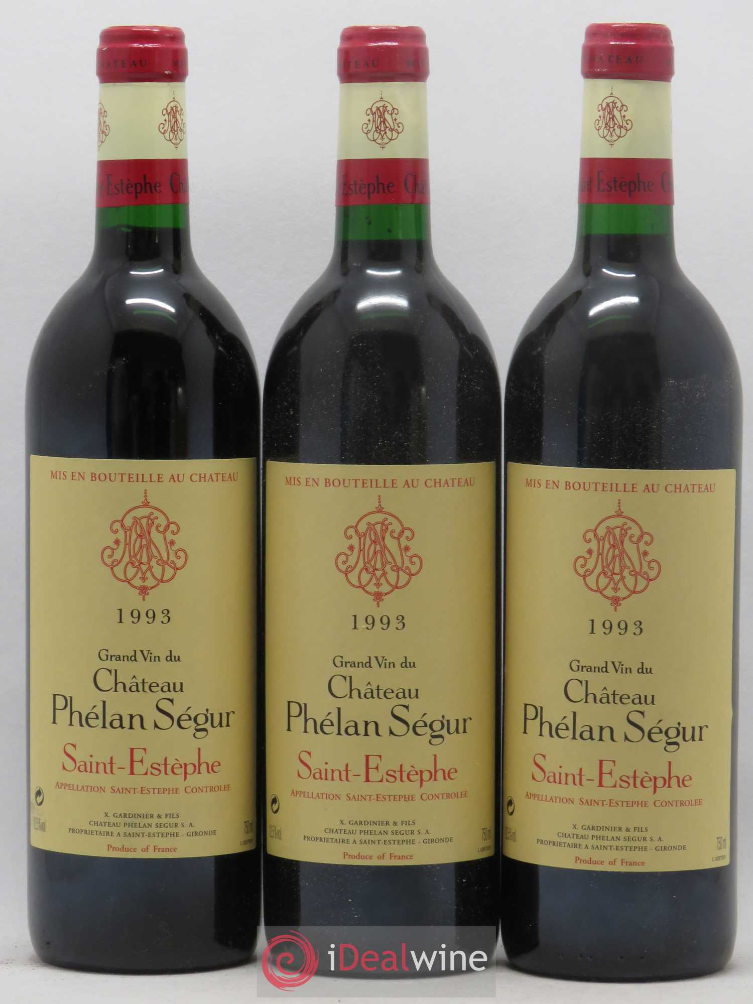 Château Phélan Ségur 1993 - Lot de 12 bouteilles - 1