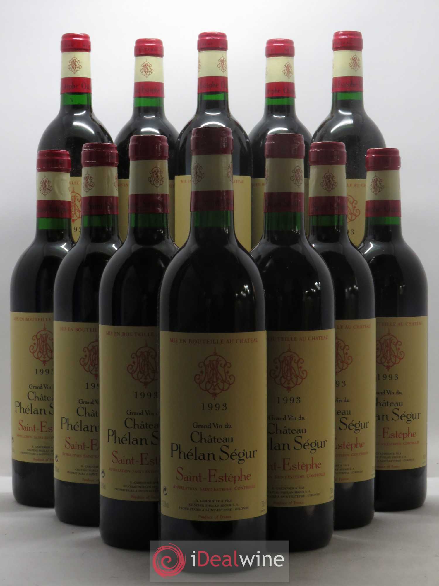 Château Phélan Ségur 1993 - Lot de 12 bouteilles - 0