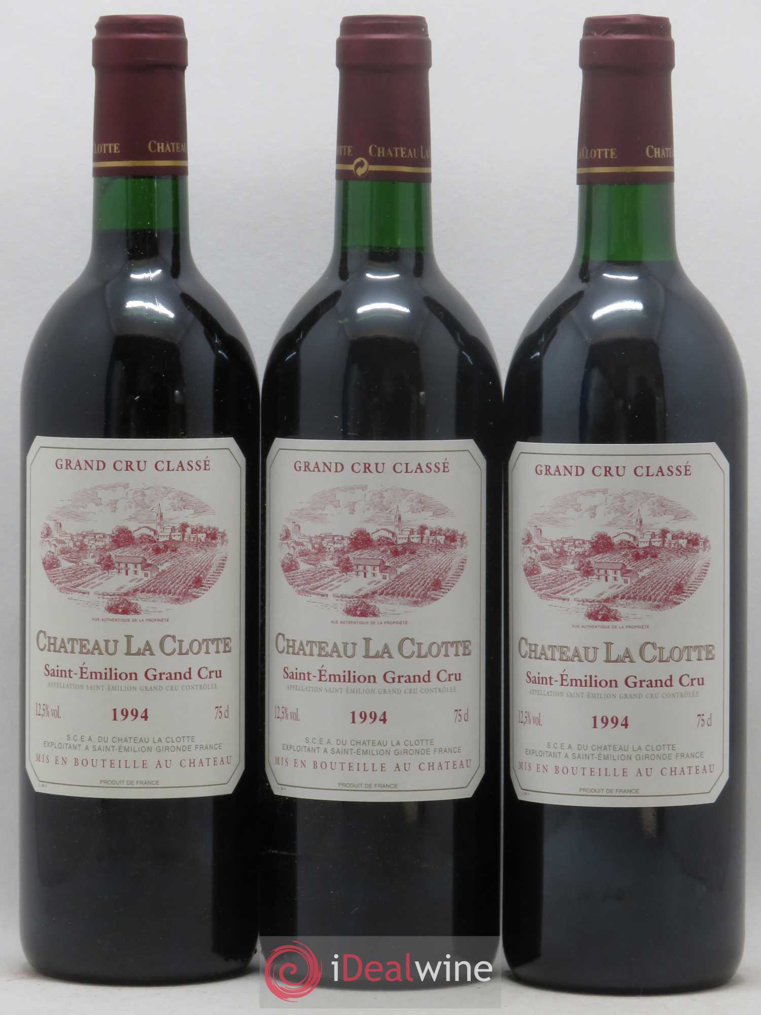 Château la Clotte 1994 - Lot de 12 bouteilles - 1