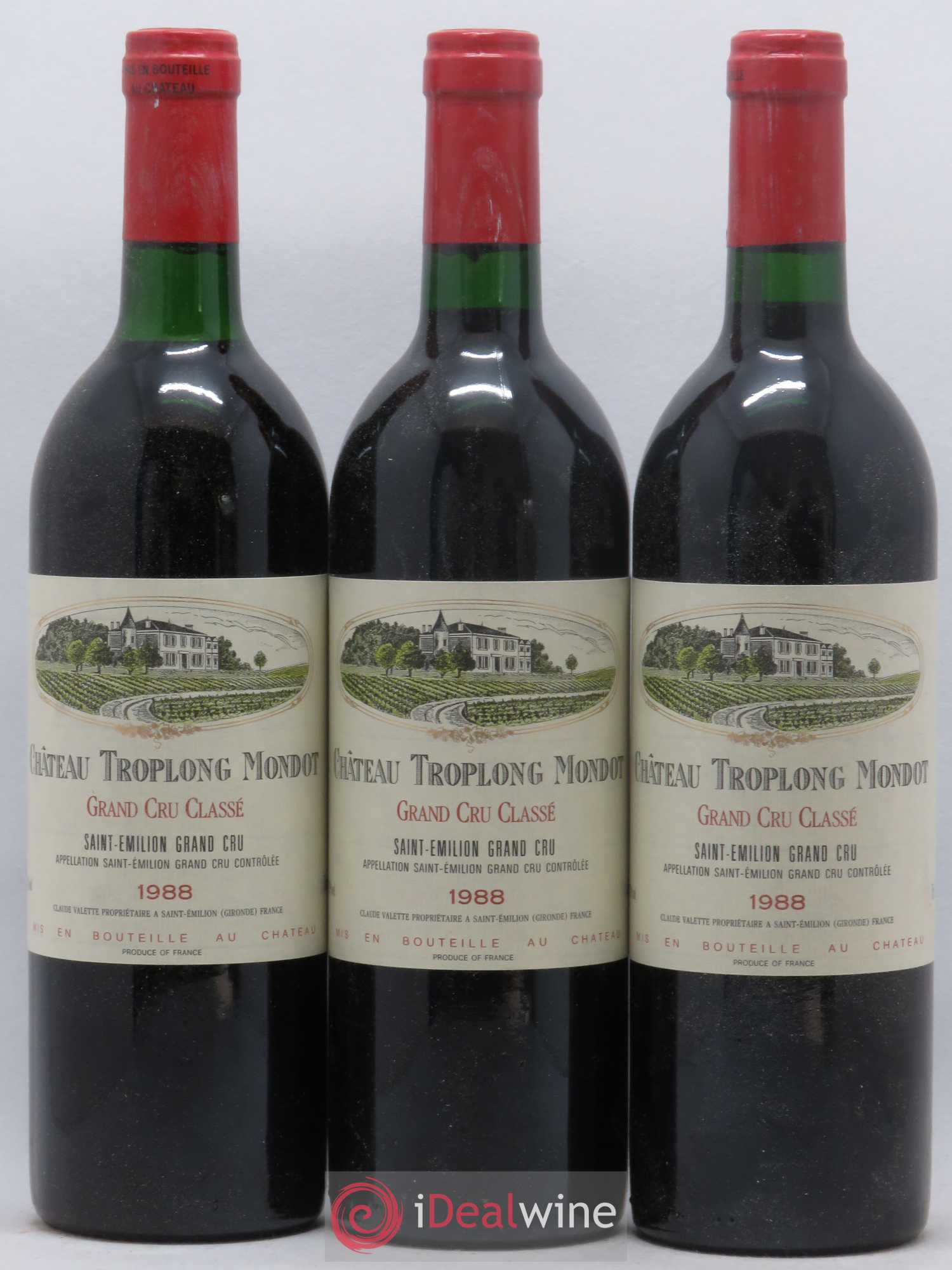 Château Troplong Mondot 1er Grand Cru Classé B 1988 - Lot de 6 bouteilles - 2