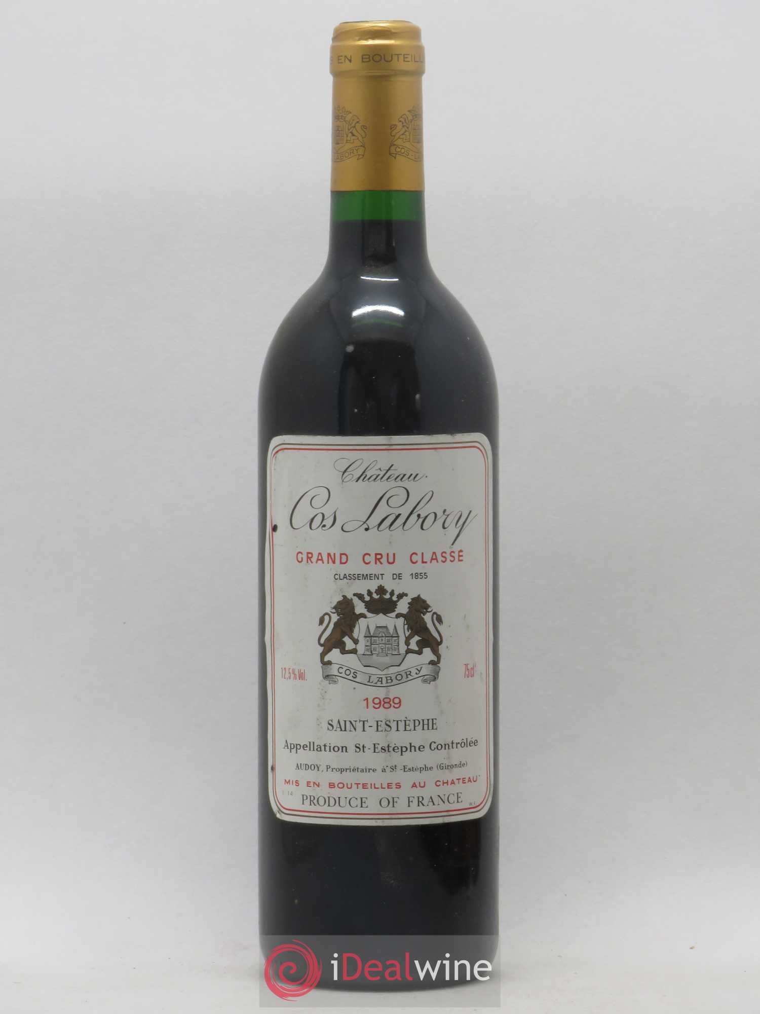 Château Cos Labory 5ème Grand Cru Classé 1989 - Lot de 1 bouteille - 0