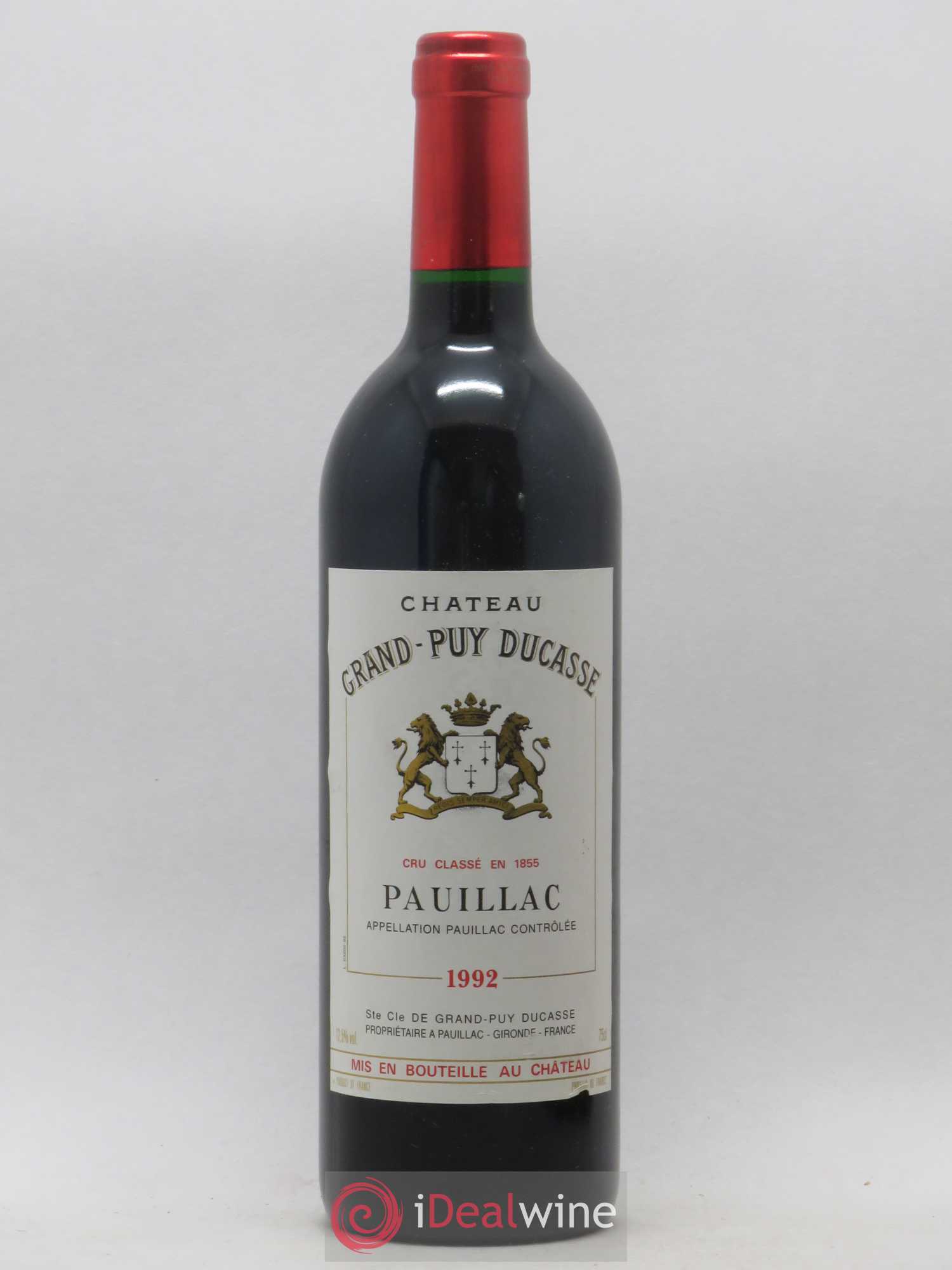 Château Grand Puy Ducasse 5ème Grand Cru Classé 1992 - Lot de 1 bouteille - 0