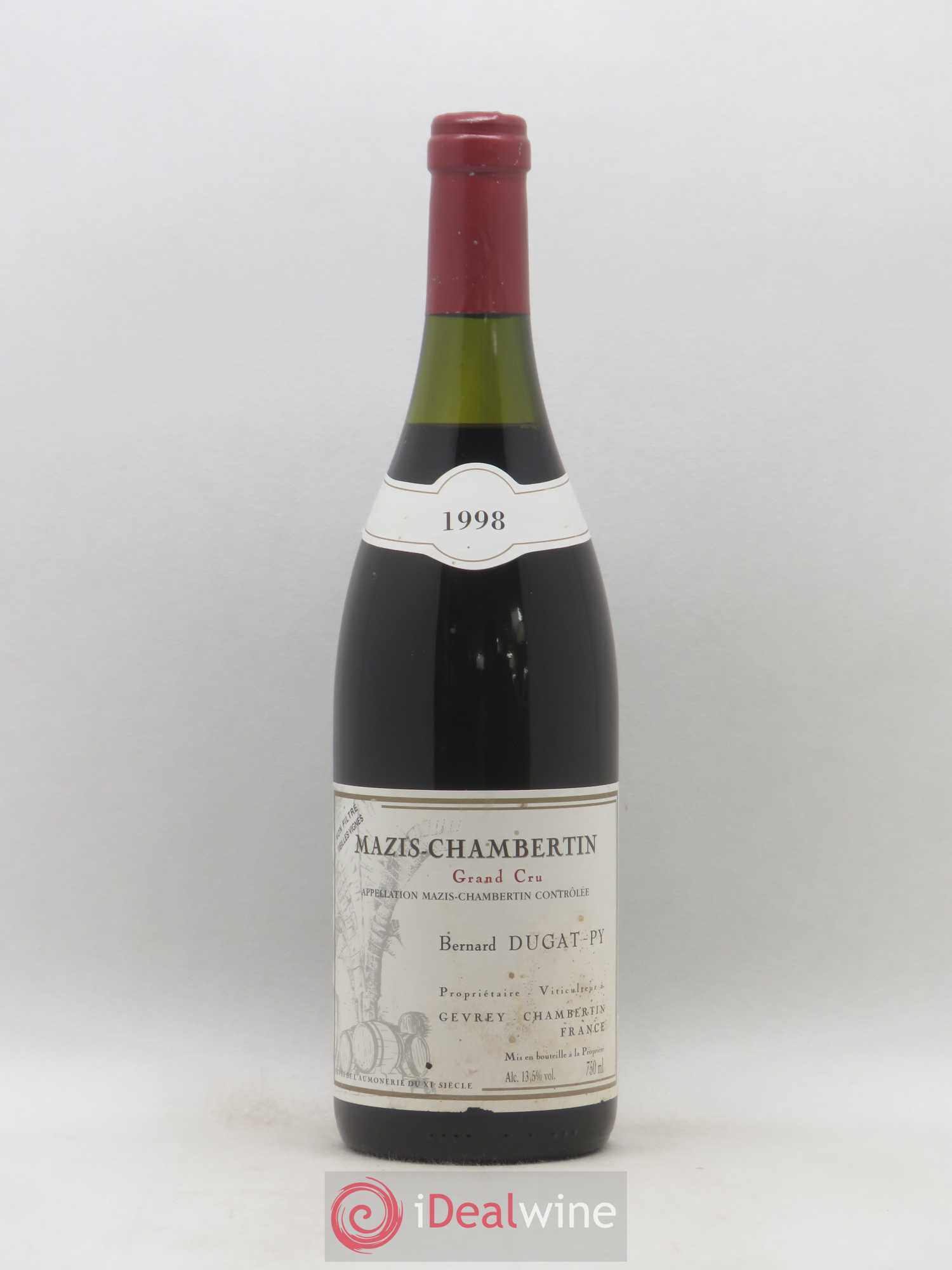 Mazis-Chambertin Grand Cru Vieilles Vignes Dugat-Py 1998 - Lot de 1 bouteille - 0