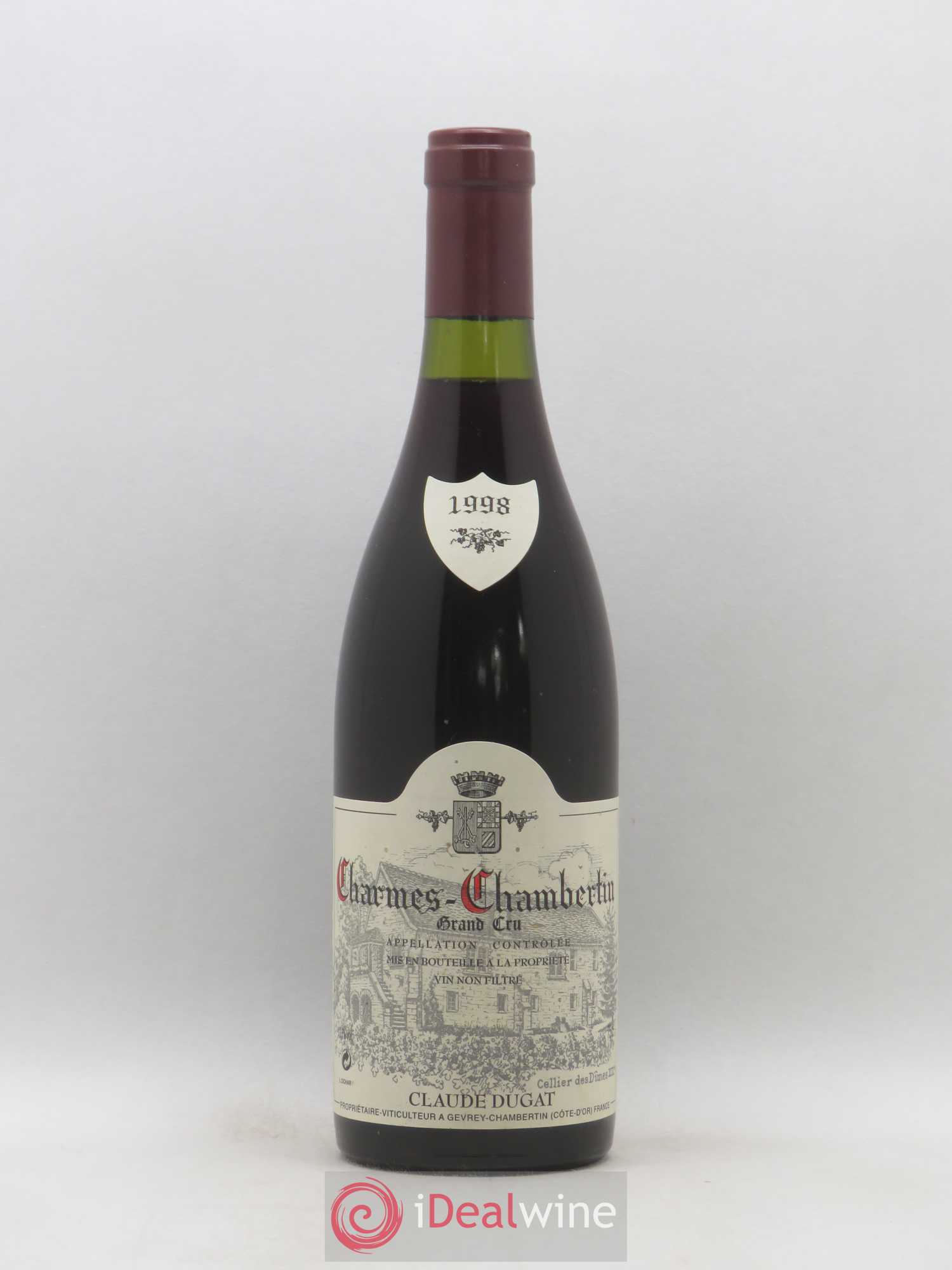 Charmes-Chambertin Grand Cru Claude Dugat 1998 - Lot de 1 bouteille - 0