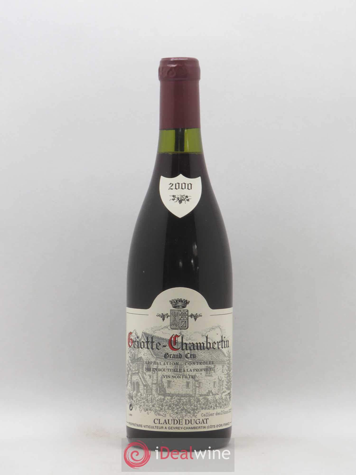 Griotte-Chambertin Grand Cru Claude Dugat 2000 - Lot de 1 bouteille - 0