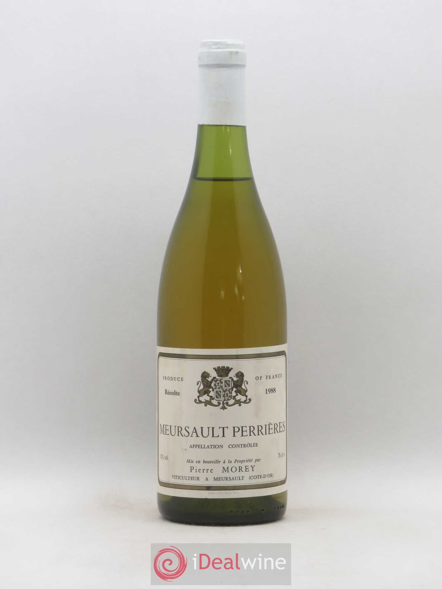 Meursault 1er Cru Perrières Pierre Morey (Domaine) 1988 - Lot de 1 bouteille - 0