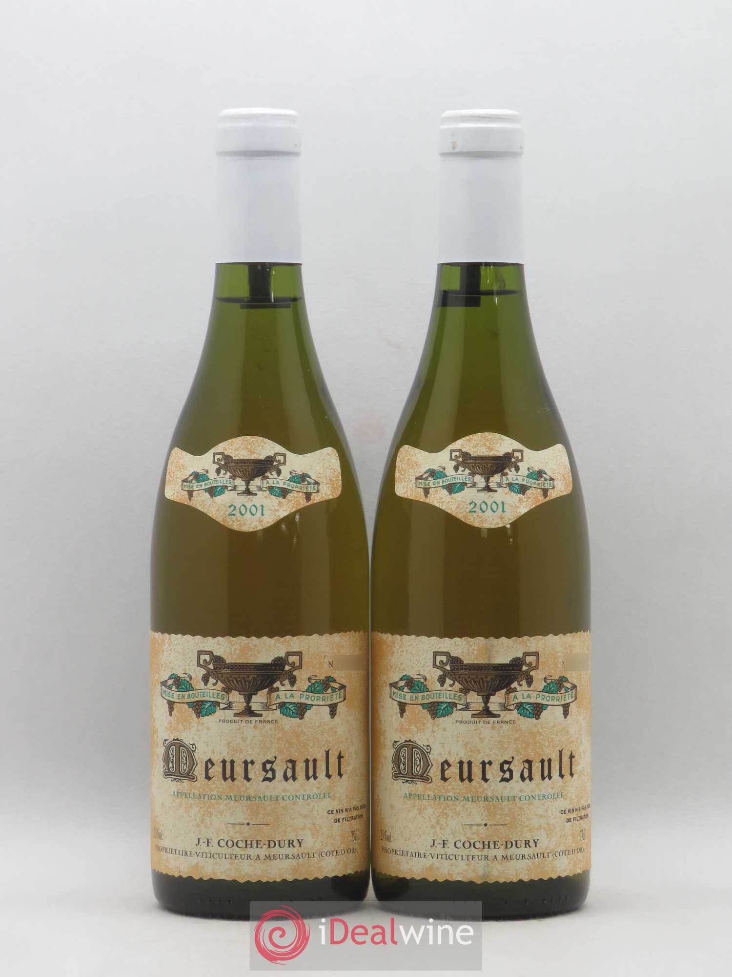 Meursault Coche Dury (Domaine) 2001 - Lot de 2 bouteilles - 0