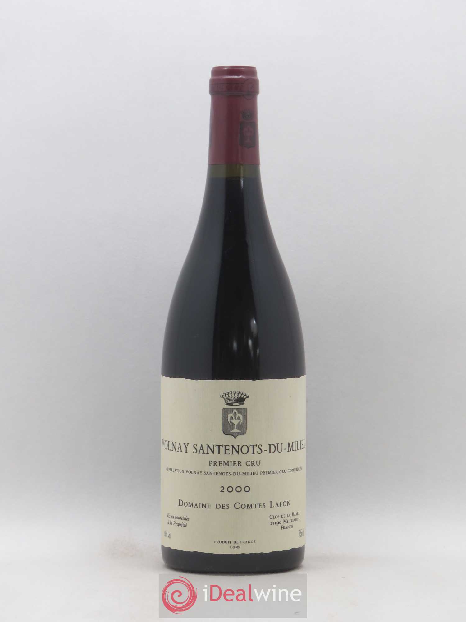 Volnay 1er Cru Santenots du Milieu Comtes Lafon (Domaine des) 2000 - Lot de 1 bouteille - 0