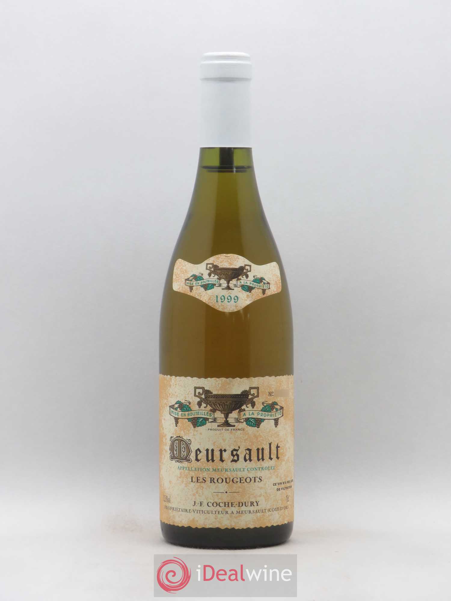 Meursault Les Rougeots Coche Dury (Domaine) 1999 - Lot de 1 bouteille - 0