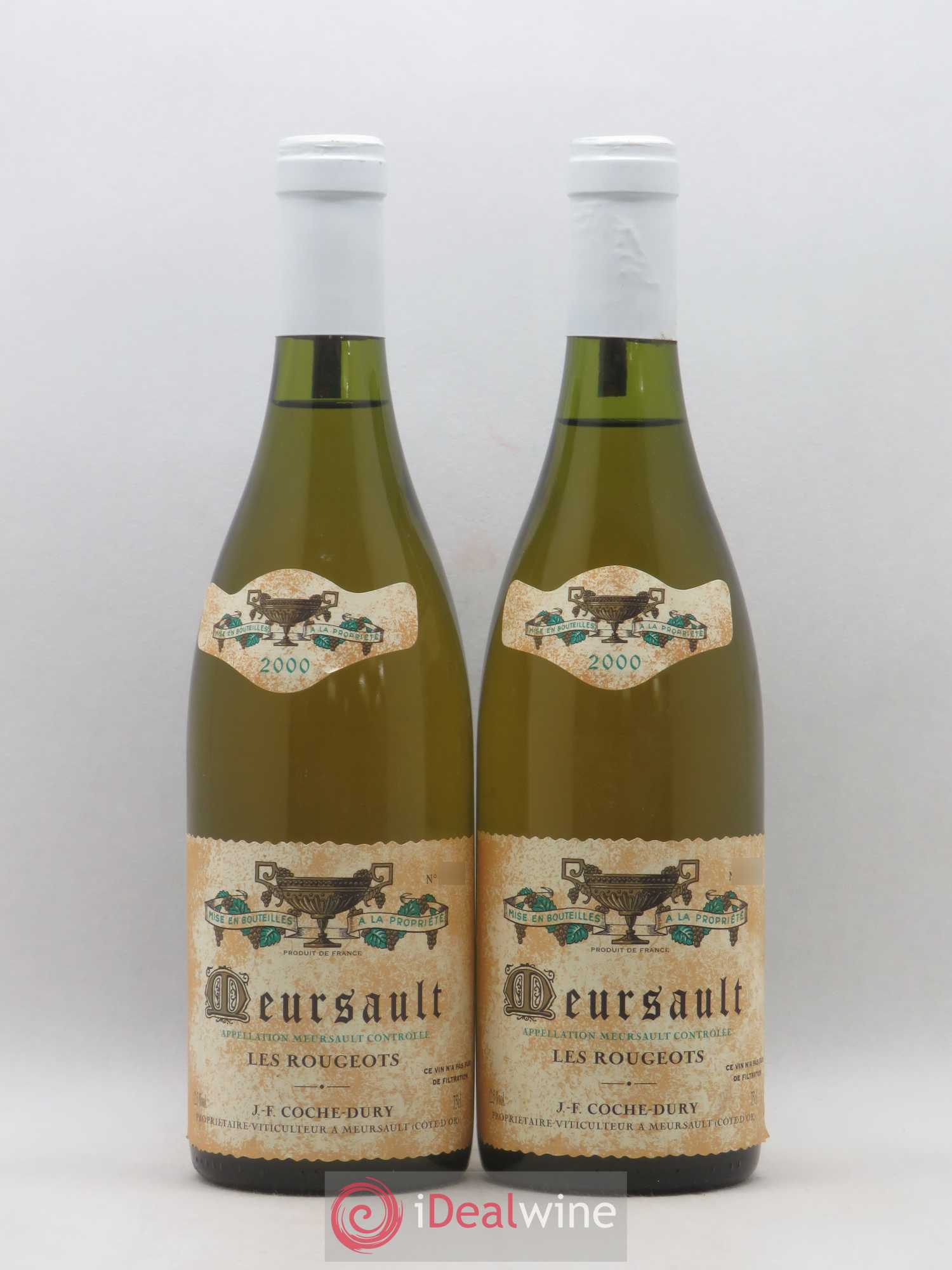 Meursault Les Rougeots Coche Dury (Domaine) 2000 - Lot de 2 bouteilles - 0