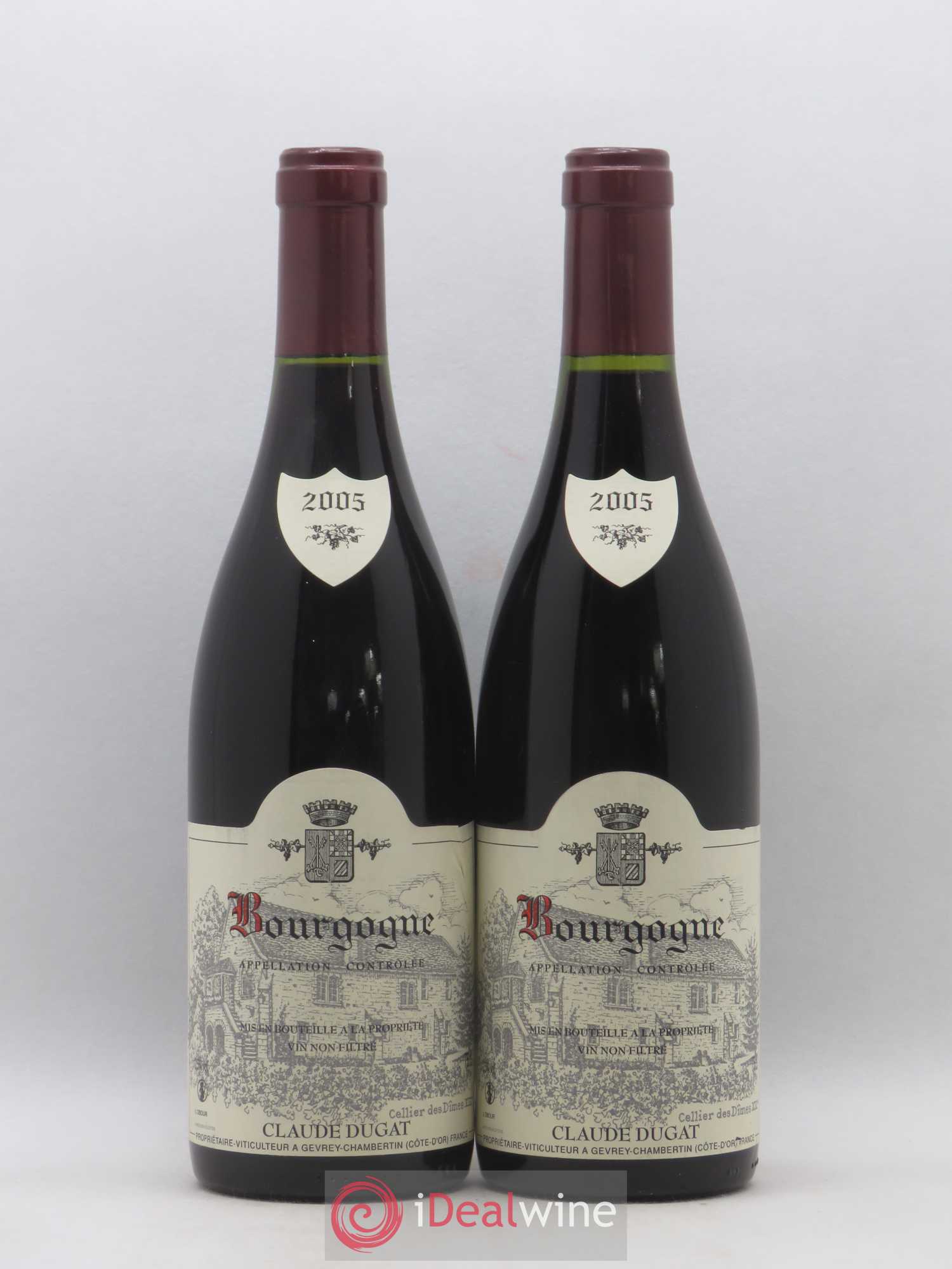 Bourgogne Claude Dugat 2005 - Lot de 2 bouteilles - 0