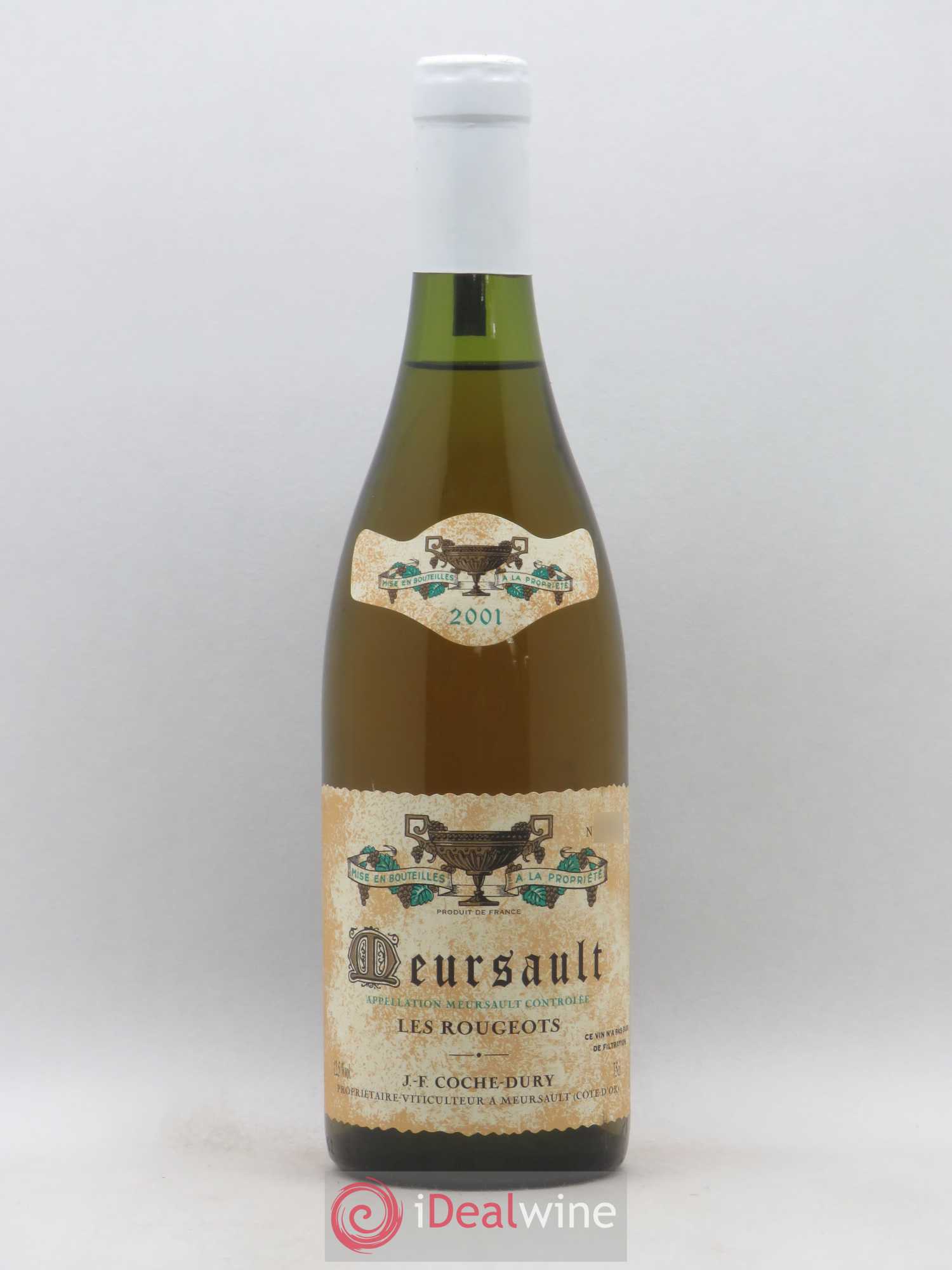 Meursault Les Rougeots Coche Dury (Domaine) 2001 - Lot de 1 bouteille - 0