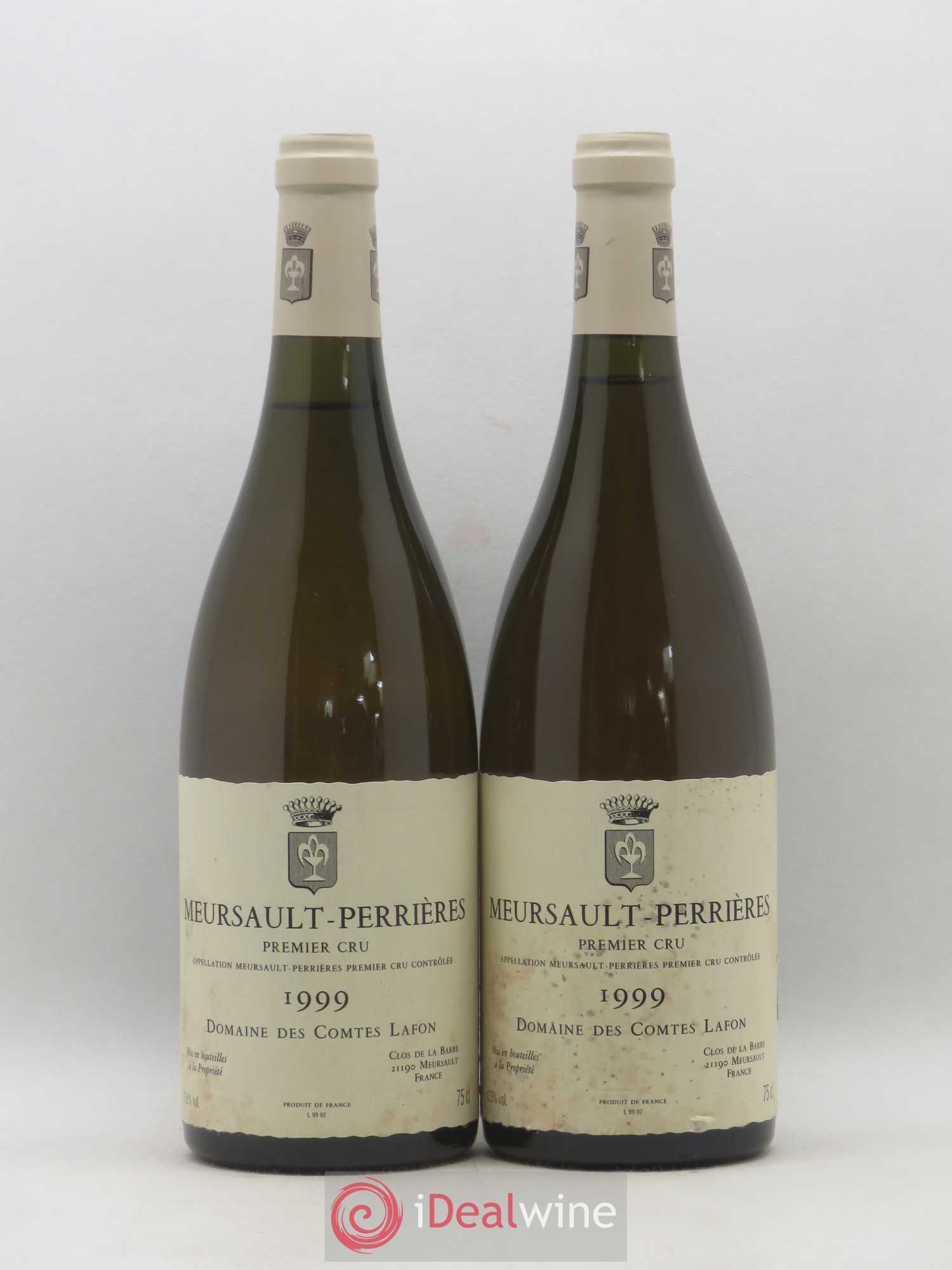 Meursault 1er Cru Perrières Comtes Lafon (Domaine des) 1999 - Lot de 2 bouteilles - 0