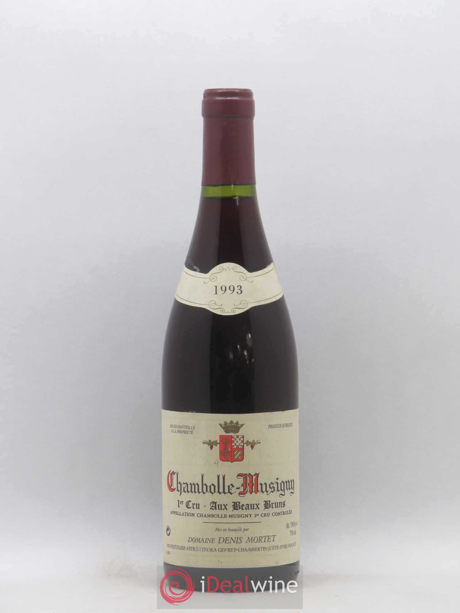 Chambolle-Musigny 1er Cru Aux Beaux Bruns Denis Mortet (Domaine) 1993 - Lot de 1 bouteille - 0