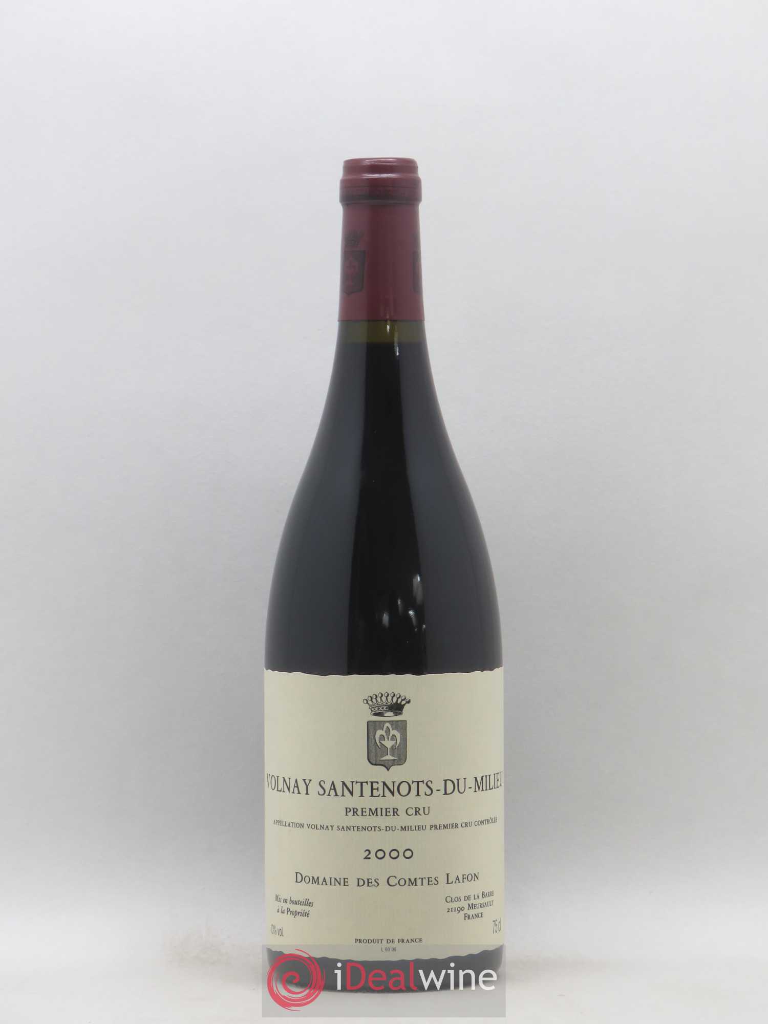 Volnay 1er Cru Santenots du Milieu Comtes Lafon (Domaine des) 2000 - Lot de 1 bouteille - 0