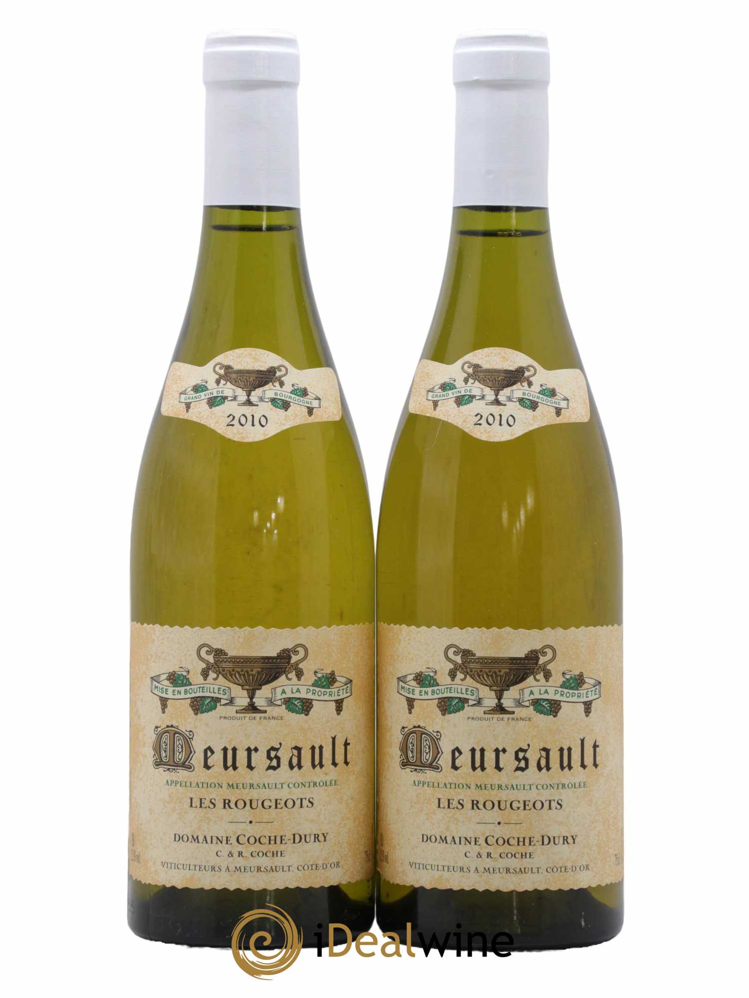 Meursault Les Rougeots Coche Dury (Domaine) 2010 - Lot de 2 bouteilles - 0