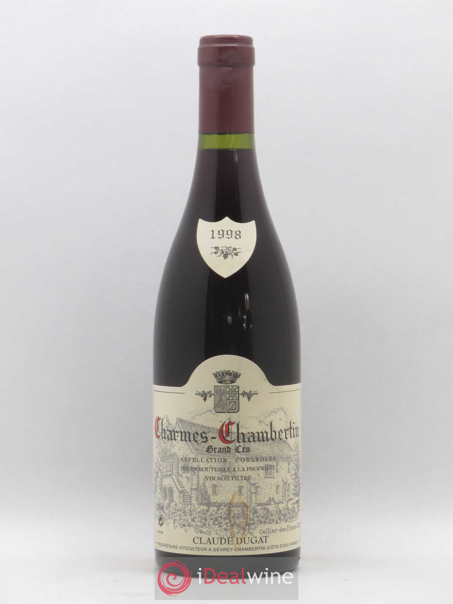 Charmes-Chambertin Grand Cru Claude Dugat 1998 - Lot de 1 bouteille - 0