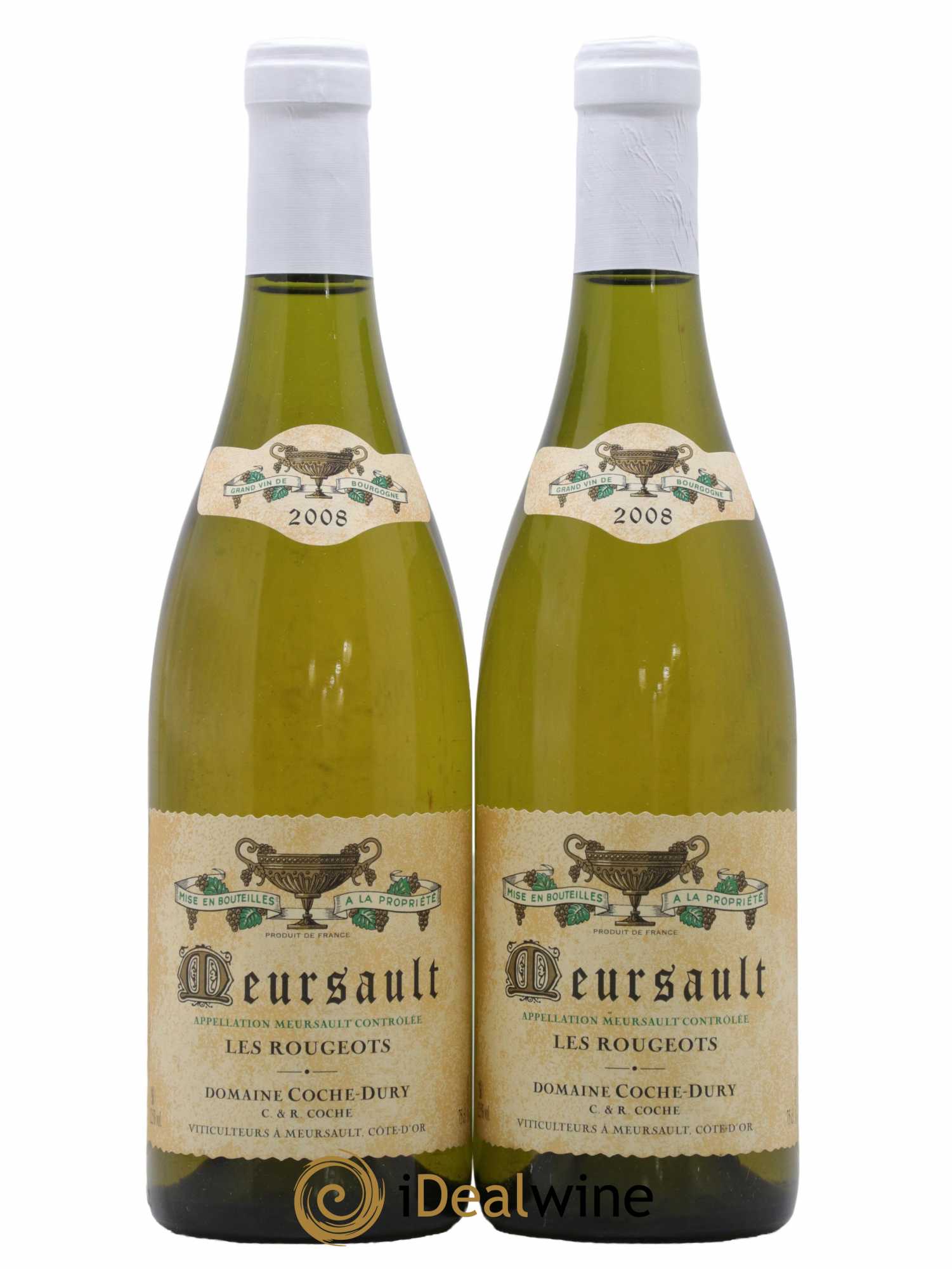 Meursault Les Rougeots Coche Dury (Domaine) 2008 - Lot de 2 bouteilles - 0