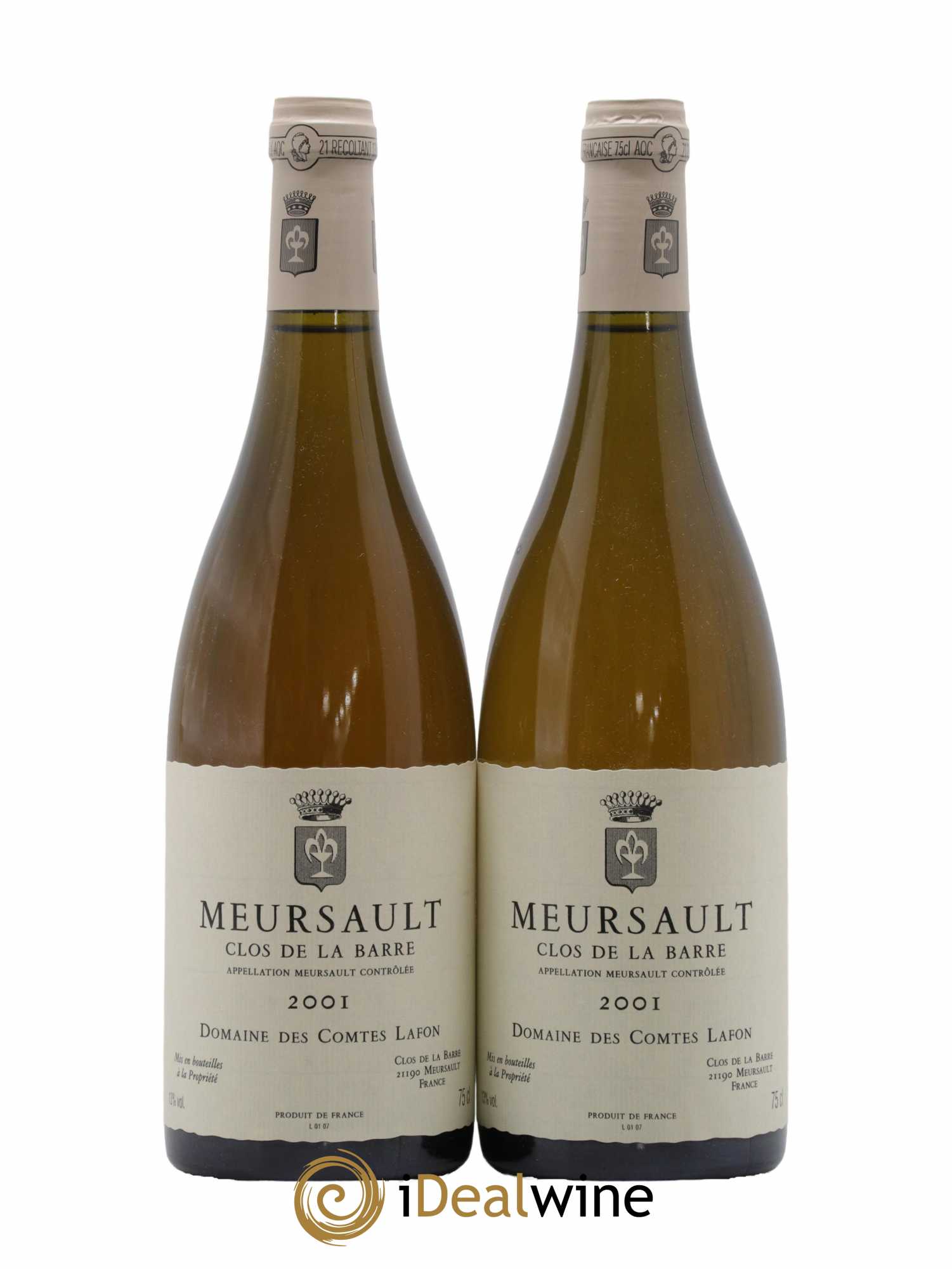 Meursault Clos de la Barre Comtes Lafon (Domaine des) 2001 - Lot de 2 bouteilles - 0