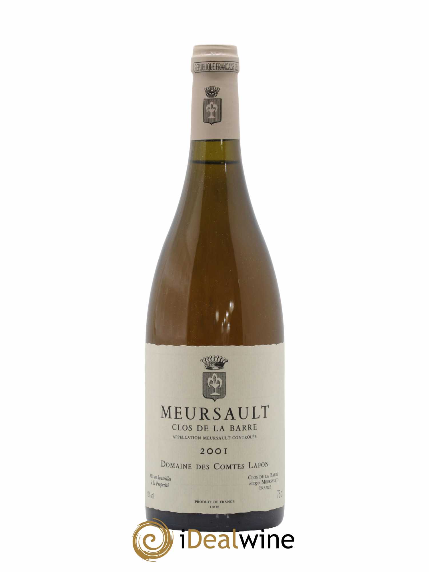 Meursault Clos de la Barre Comtes Lafon (Domaine des) 2001 - Lot de 1 bouteille - 0