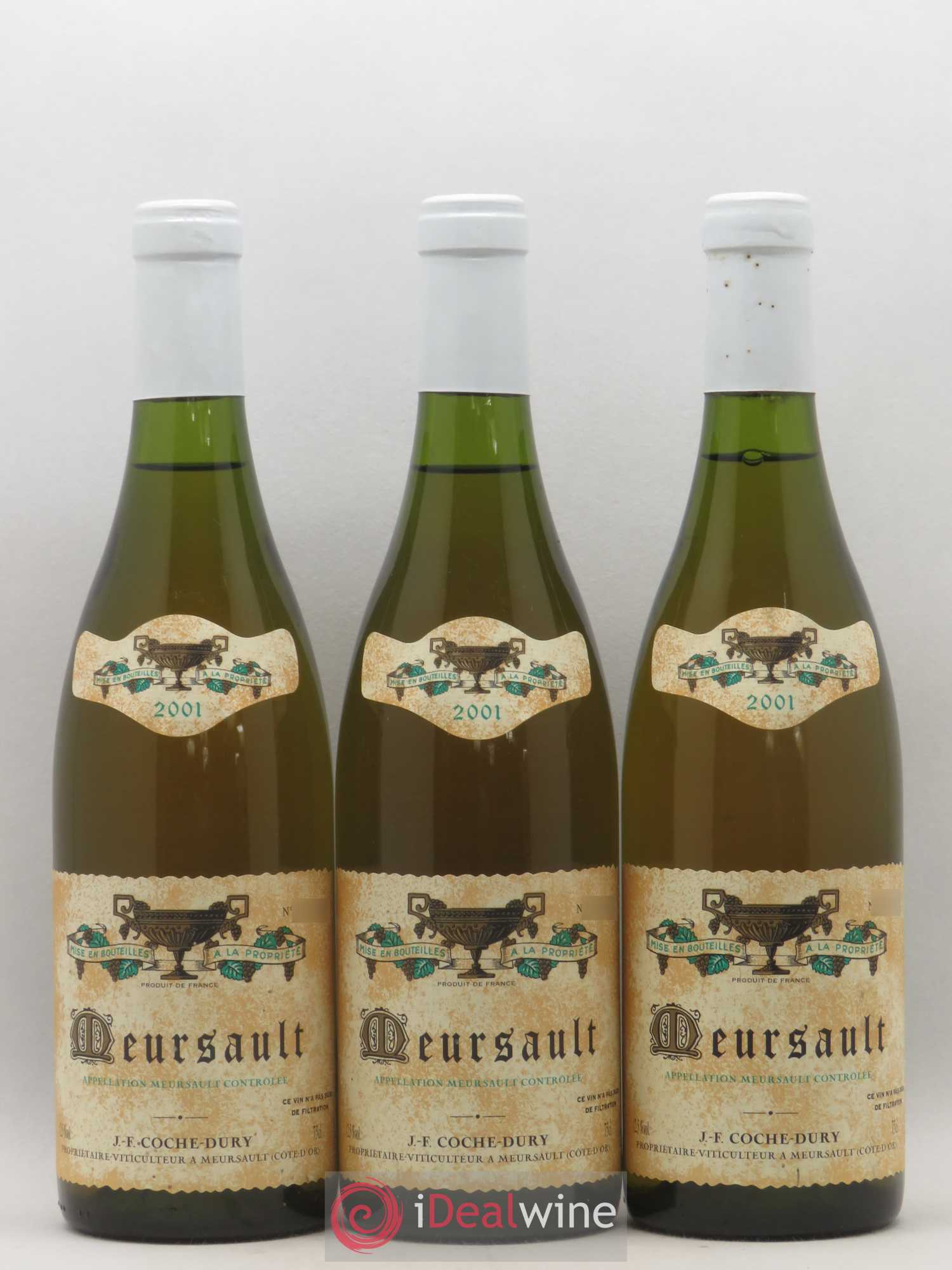 Meursault Coche Dury (Domaine) 2001 - Lot de 3 bouteilles - 0