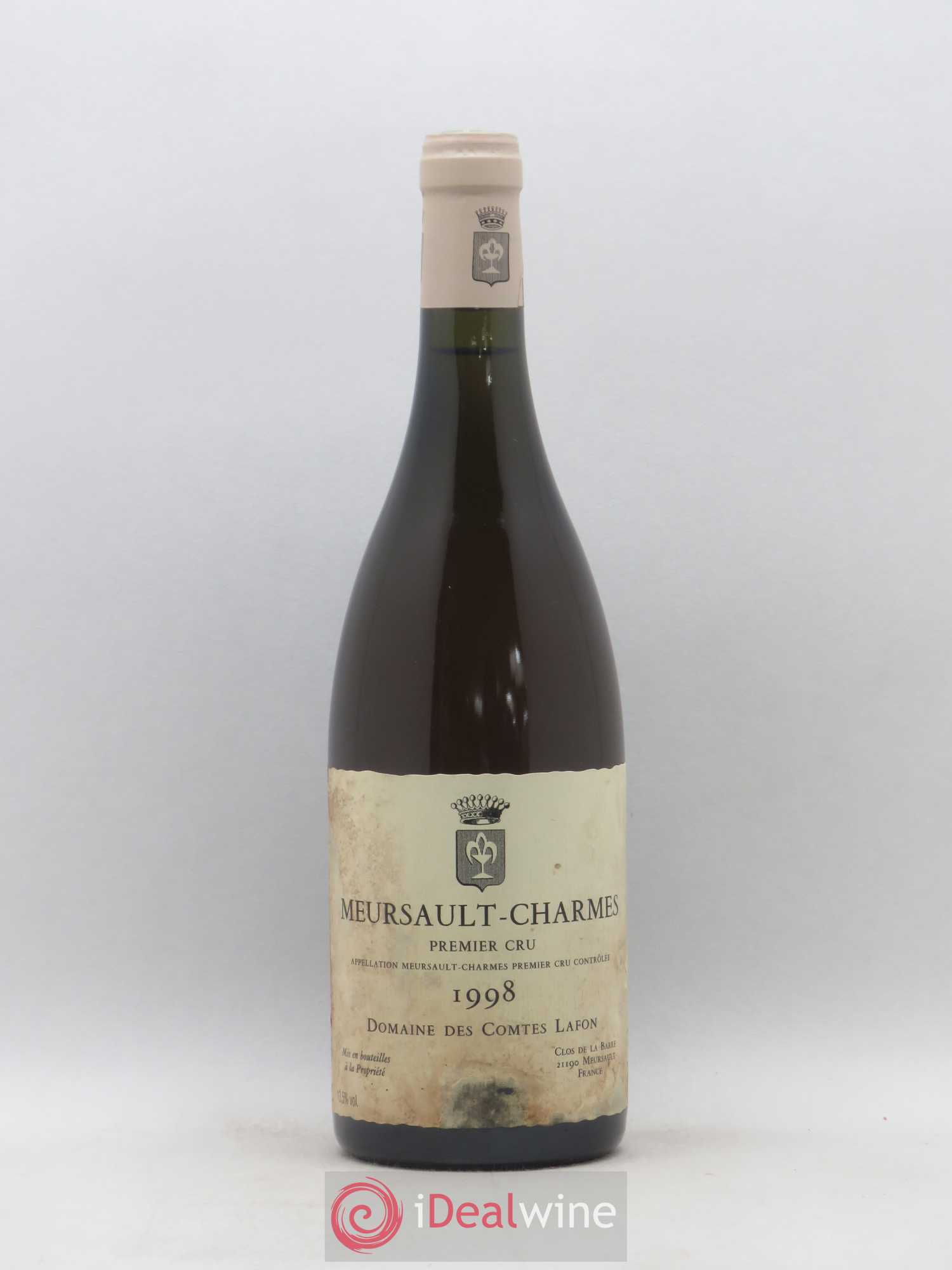 Meursault 1er Cru Charmes Comtes Lafon (Domaine des) 1998 - Lot de 1 bouteille - 0