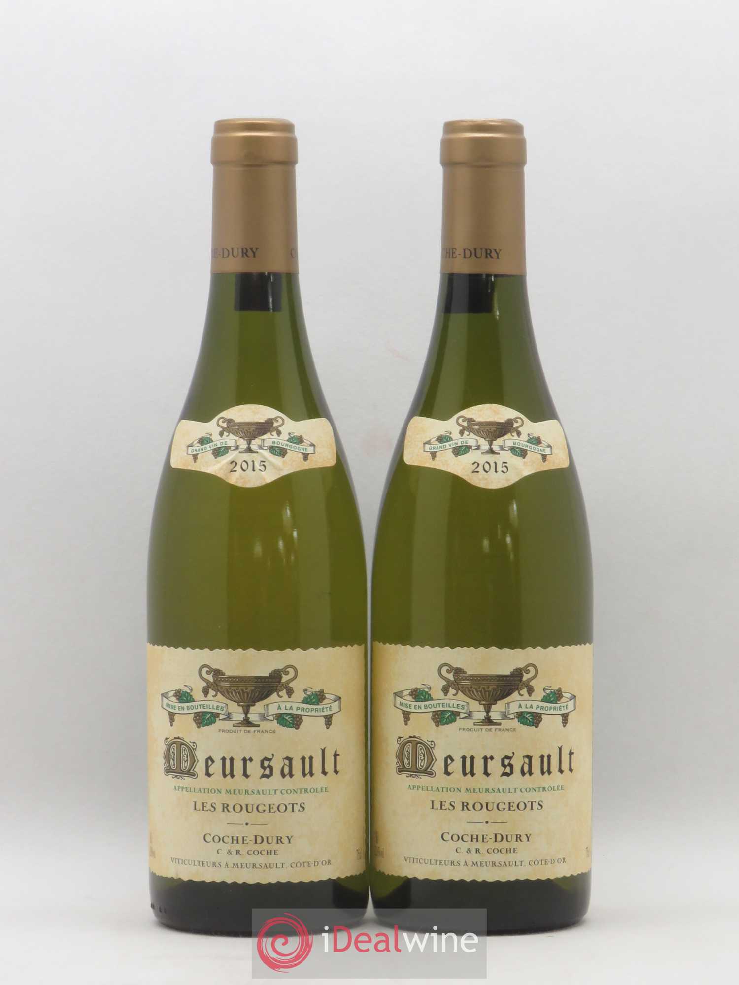 Meursault Les Rougeots Coche Dury (Domaine) 2015 - Lot de 2 bouteilles - 0