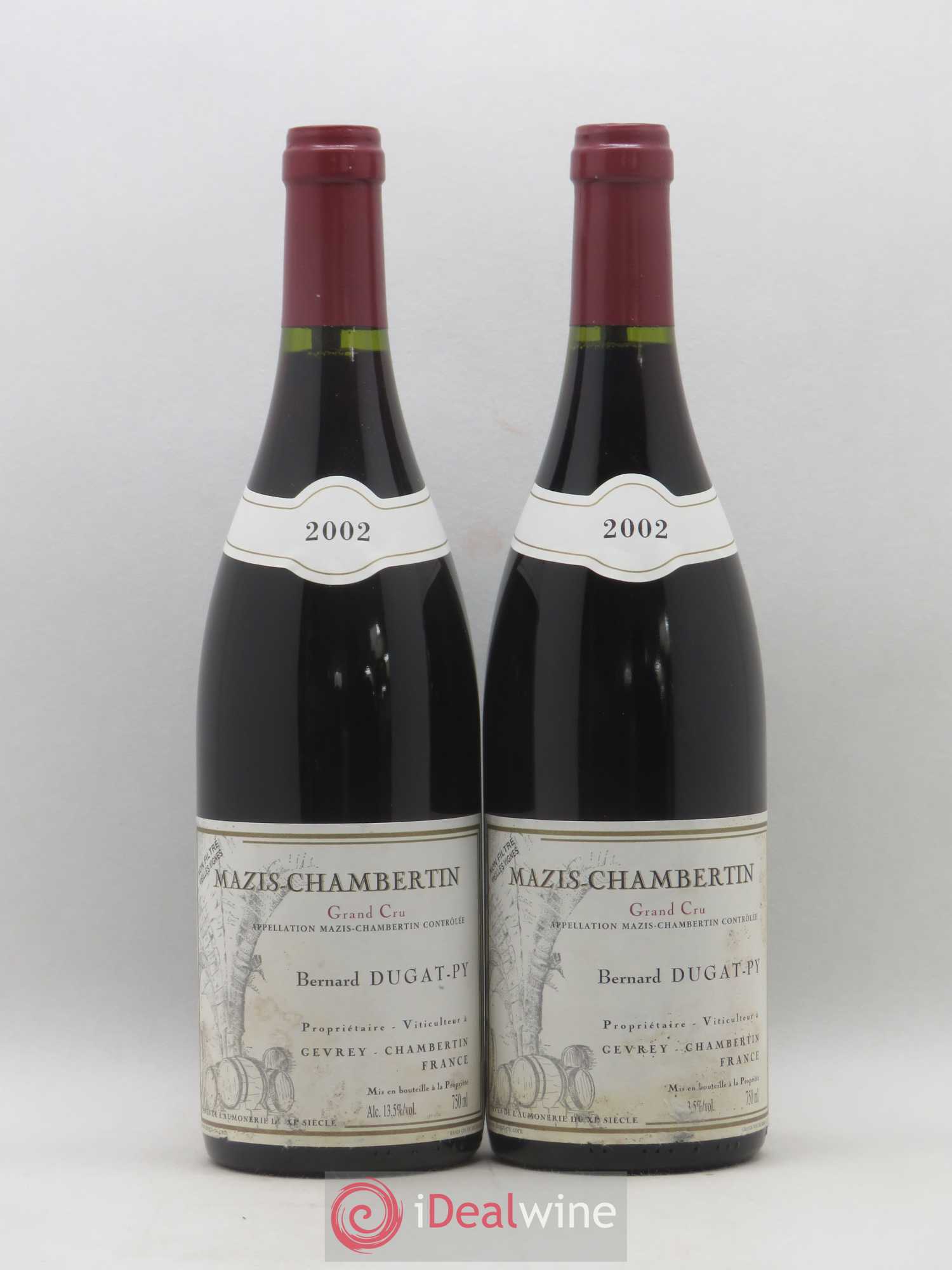 Mazis-Chambertin Grand Cru Vieilles Vignes Dugat-Py 2002 - Lot de 2 bouteilles - 0