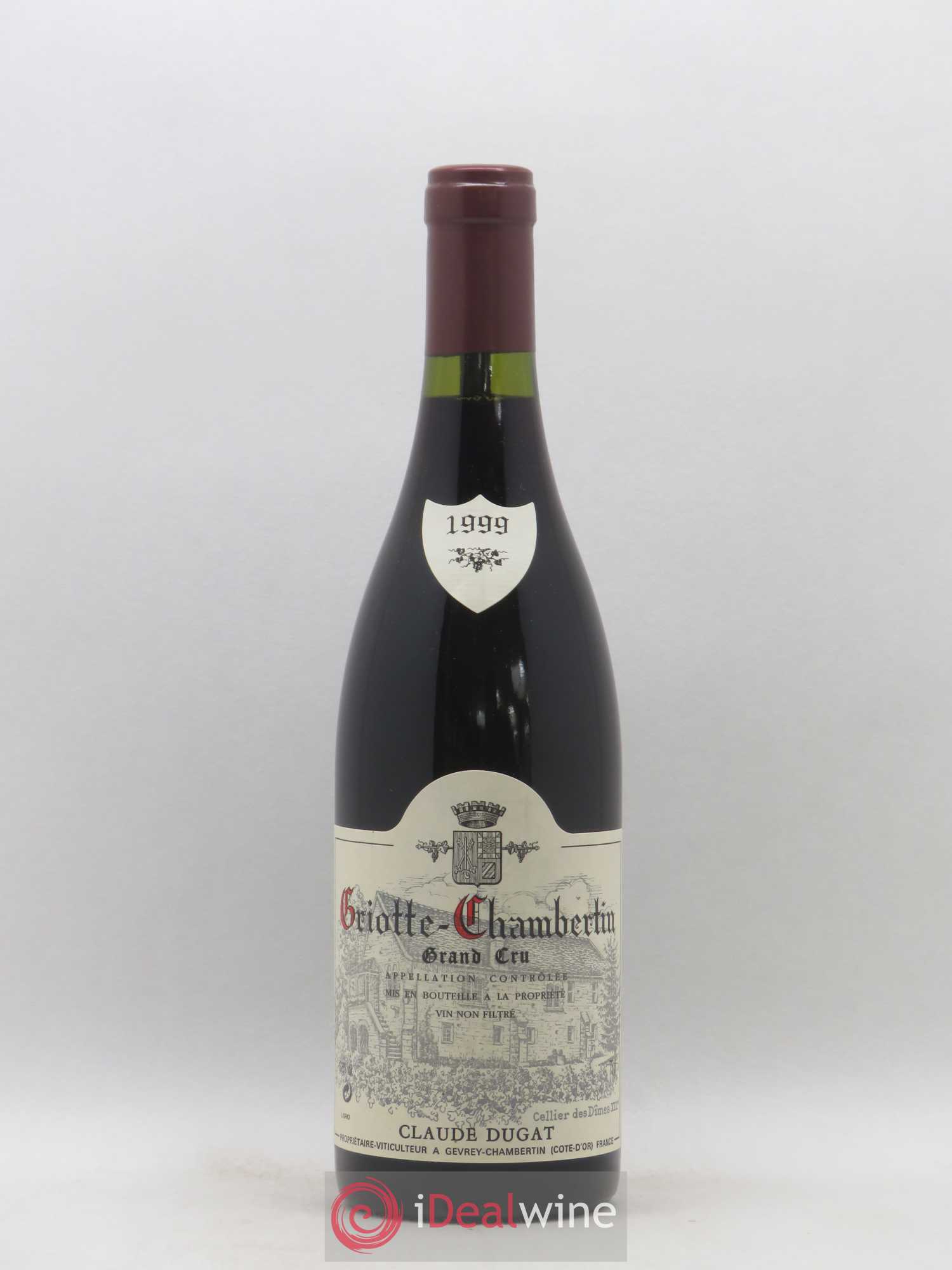 Griotte-Chambertin Grand Cru Claude Dugat 1999 - Lot de 1 bouteille - 0