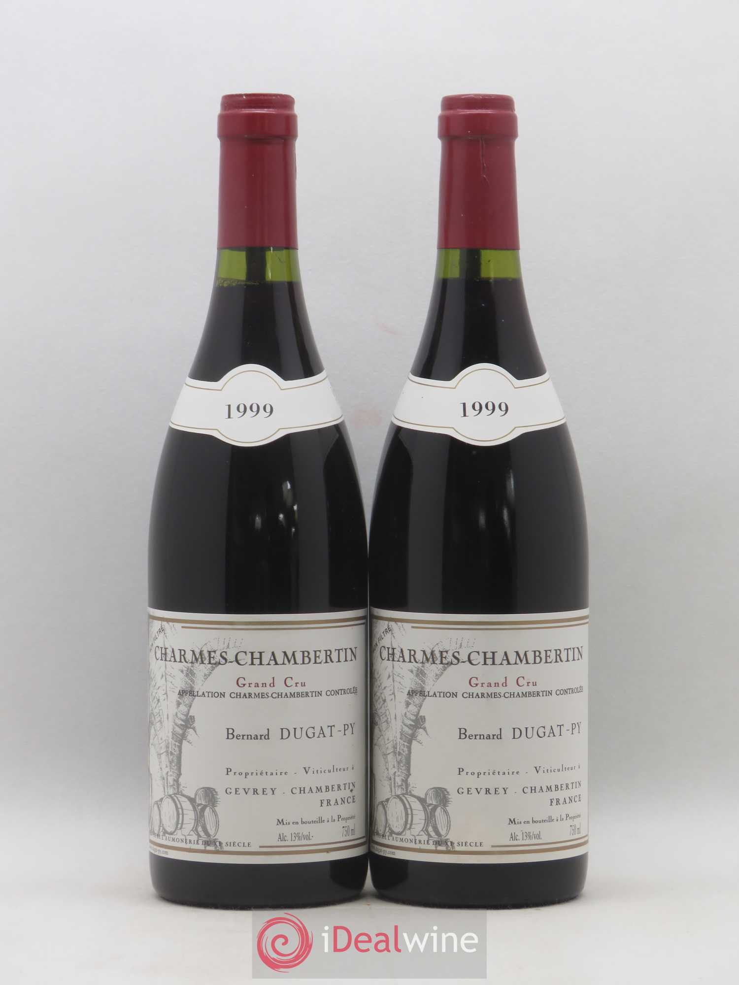 Charmes-Chambertin Grand Cru Dugat-Py 1999 - Lot de 2 bouteilles - 0
