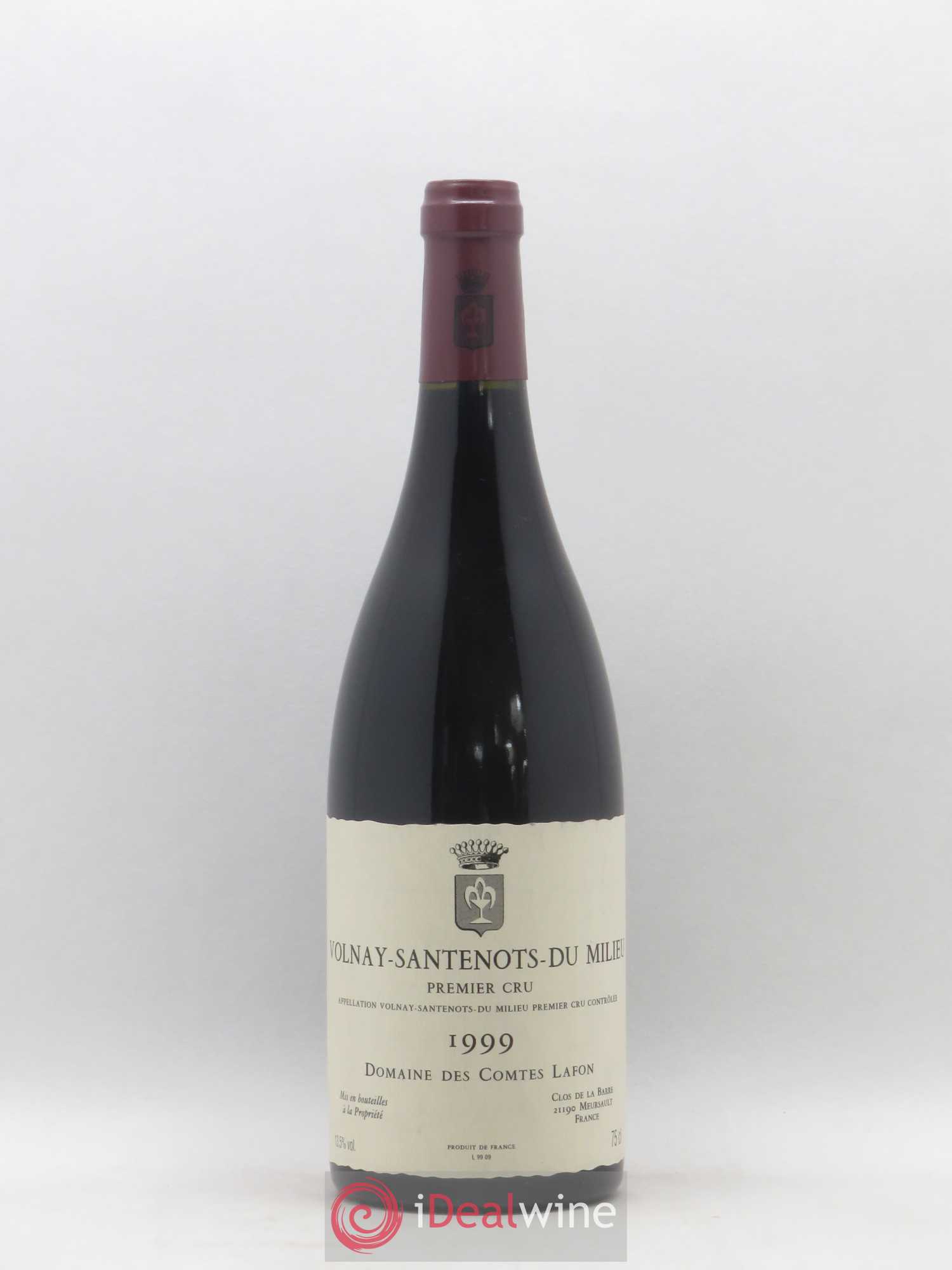 Volnay 1er Cru Santenots du Milieu Comtes Lafon (Domaine des) 1999 - Lot de 1 bouteille - 0